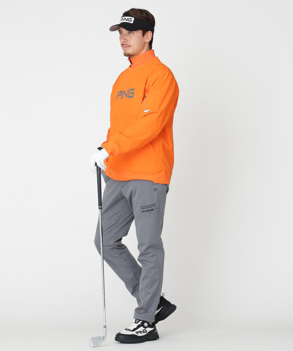 [PING APPAREL] [ストレッチ・防風] ボンディングテーパードパンツ (MENS)