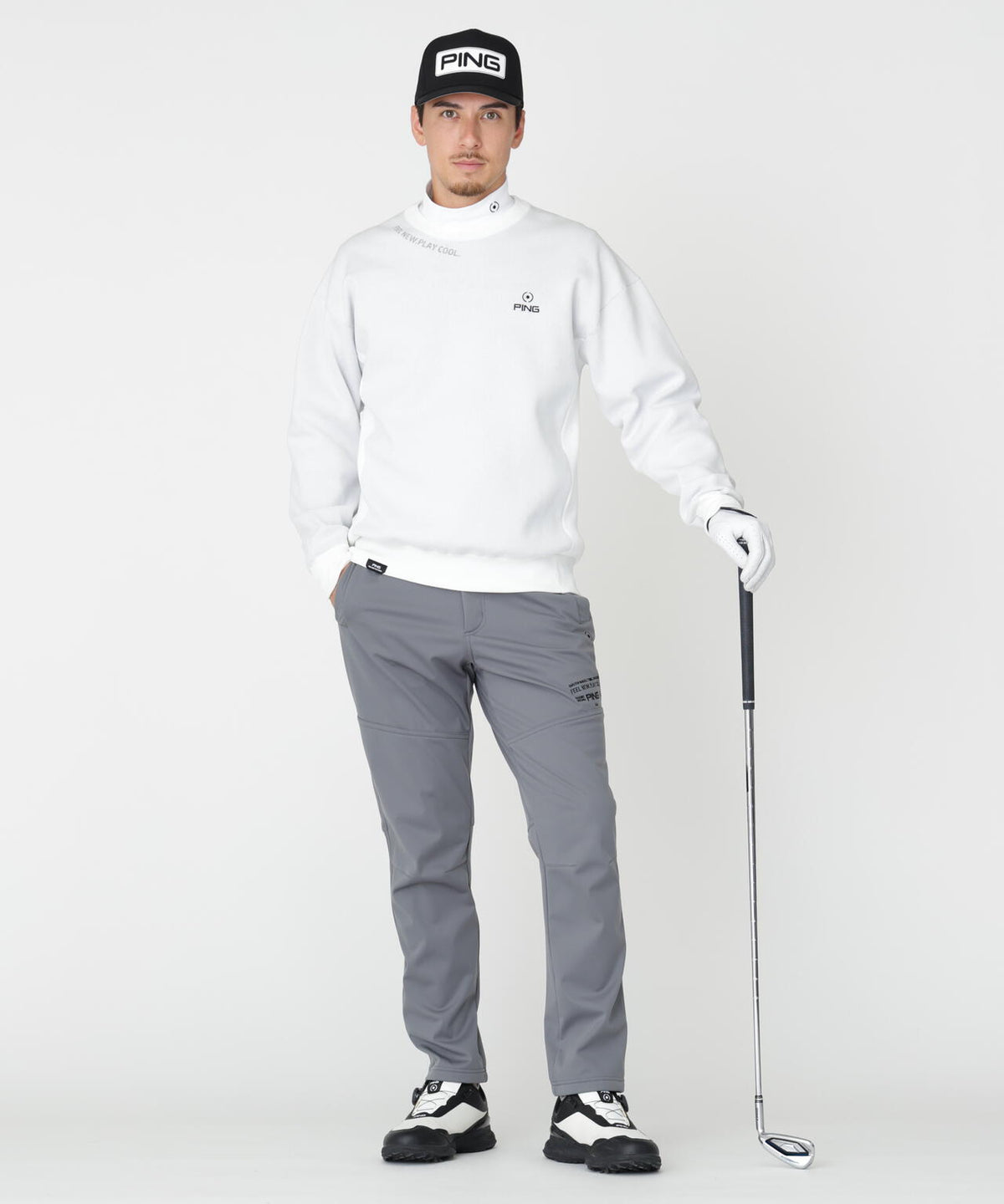 [PING APPAREL] [ストレッチ・防風] ボンディングテーパードパンツ (MENS)