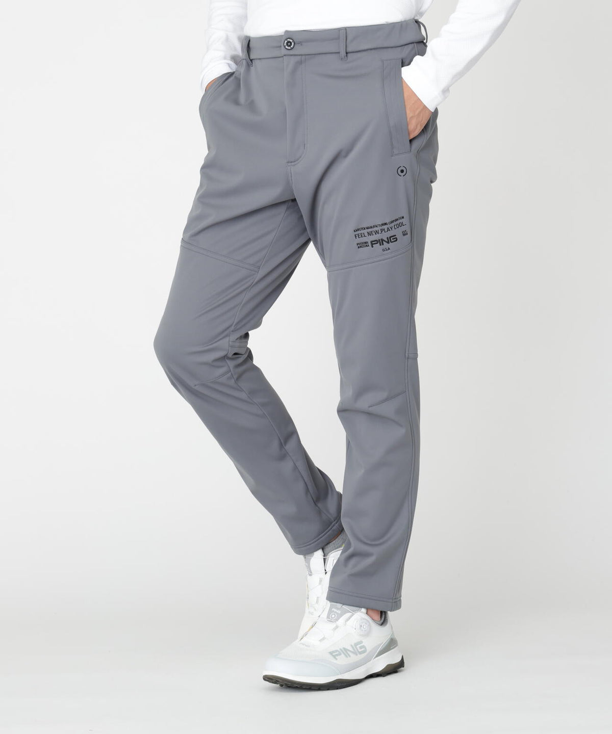 [PING APPAREL] [ストレッチ・防風] ボンディングテーパードパンツ (MENS)