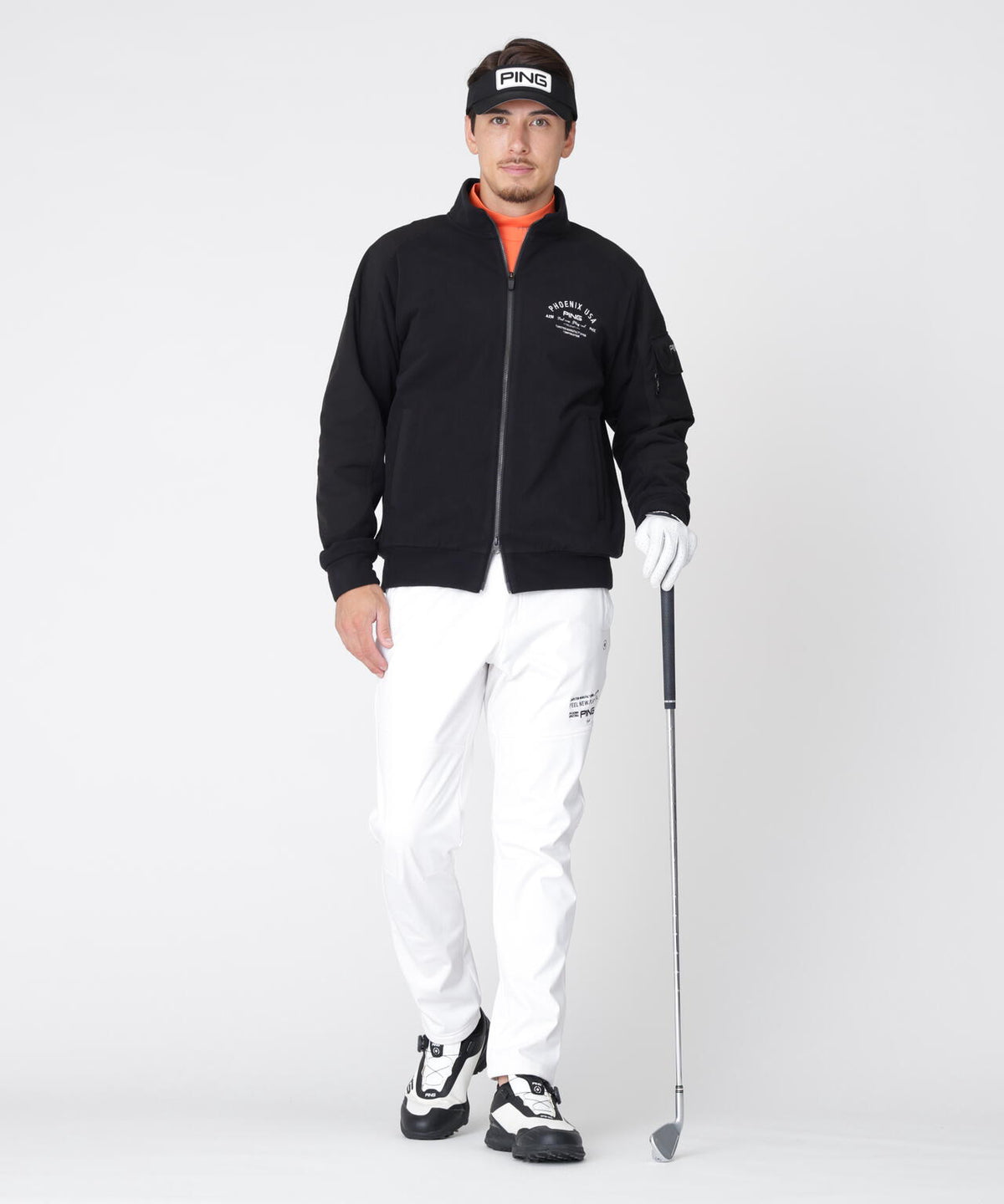 [PING APPAREL] [ストレッチ・防風] ボンディングテーパードパンツ (MENS)