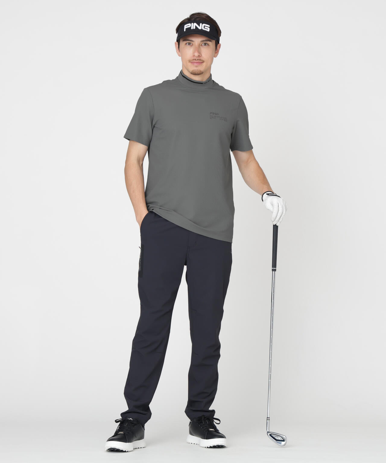 ［PING APPAREL］［UVカット・透け防止］ミニリップストップテーパードパンツ (MENS)