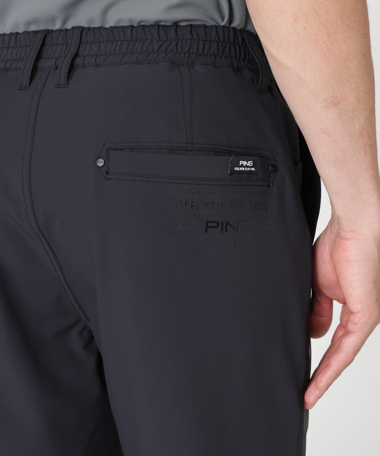 ［PING APPAREL］［UVカット・透け防止］ミニリップストップテーパードパンツ (MENS)