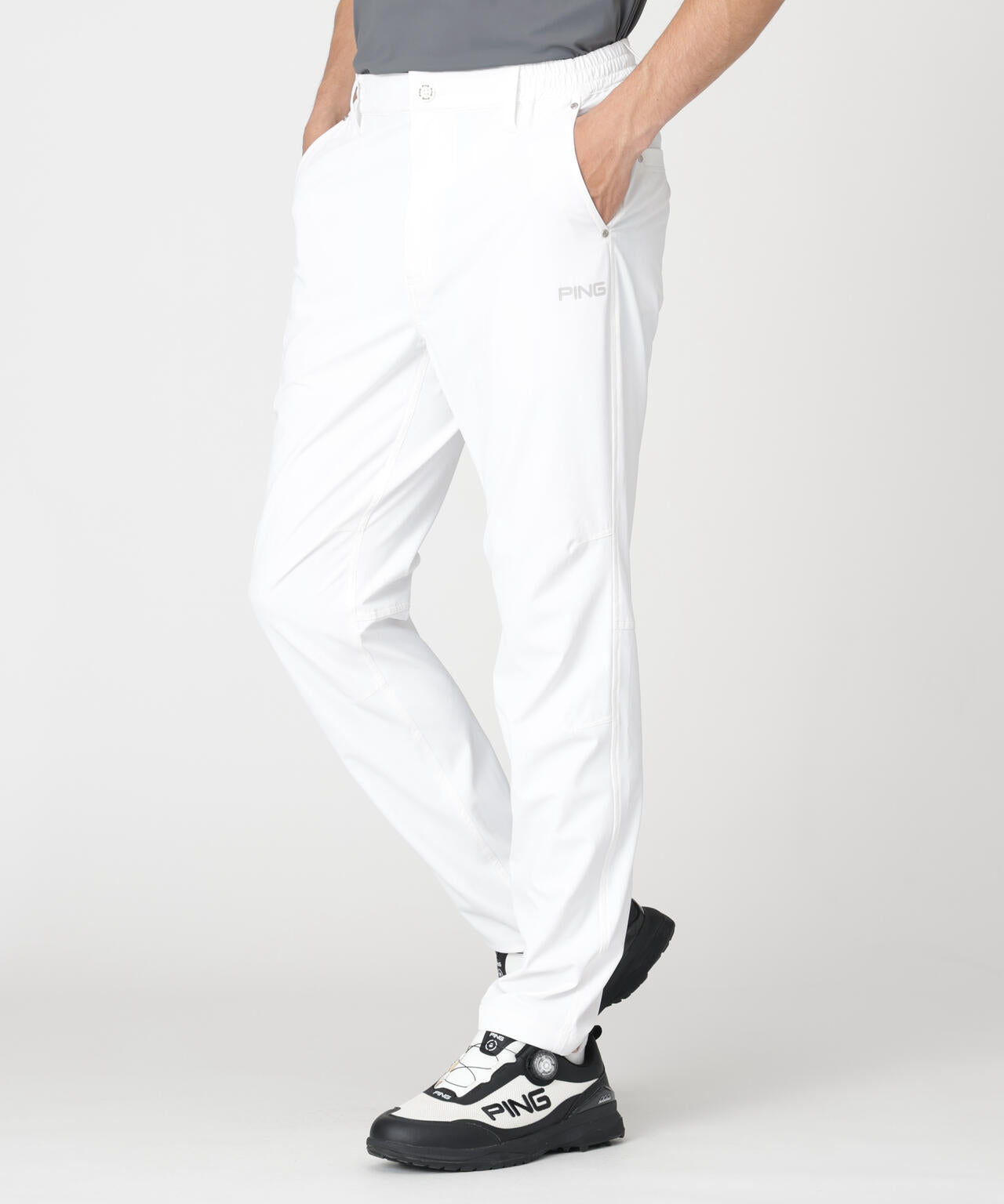 ［PING APPAREL］［UVカット・透け防止］ミニリップストップテーパードパンツ (MENS)