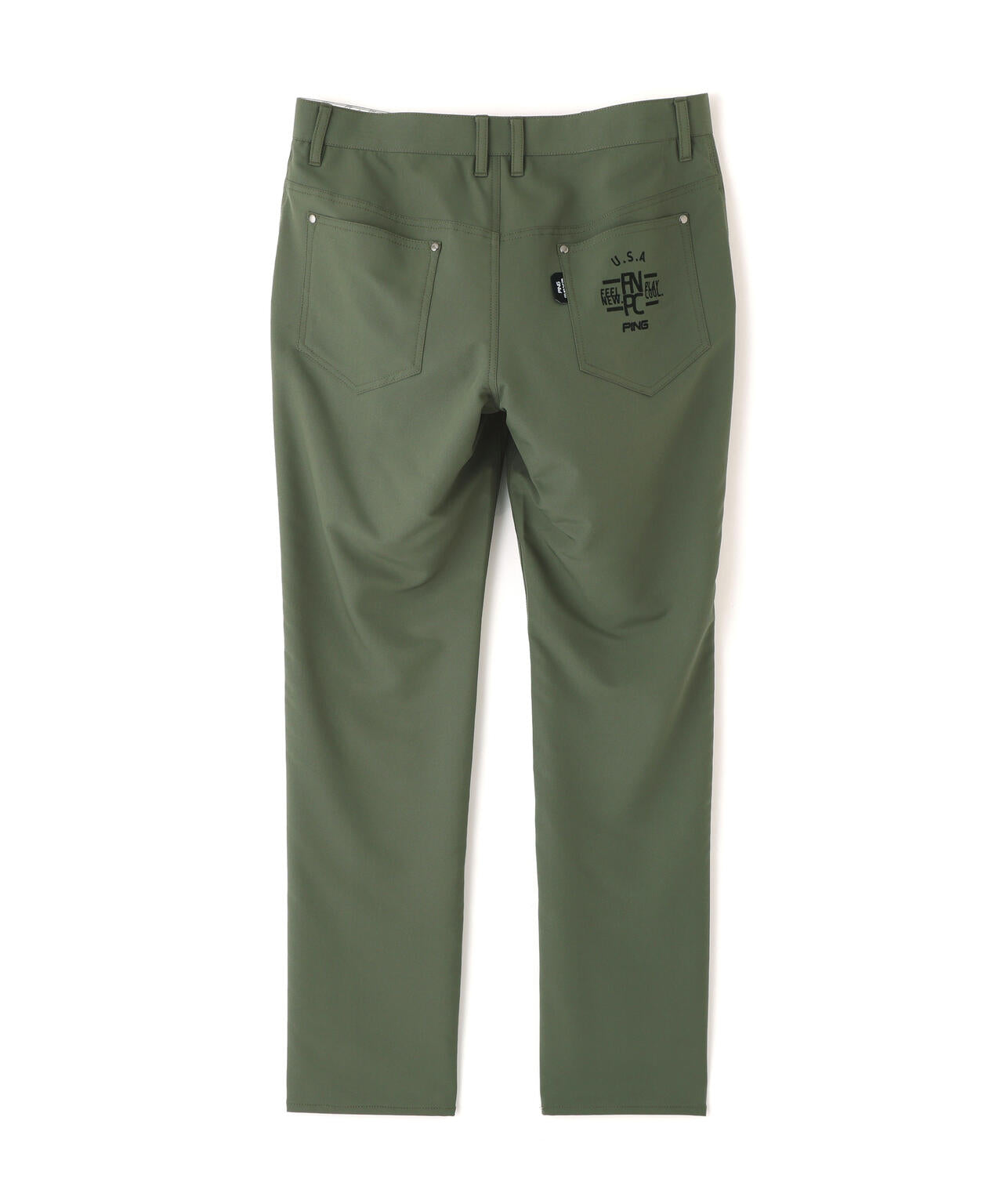 【PING APPAREL】全方向ストレッチ裏グリッドナイロン5ポケットパンツ (MENS)