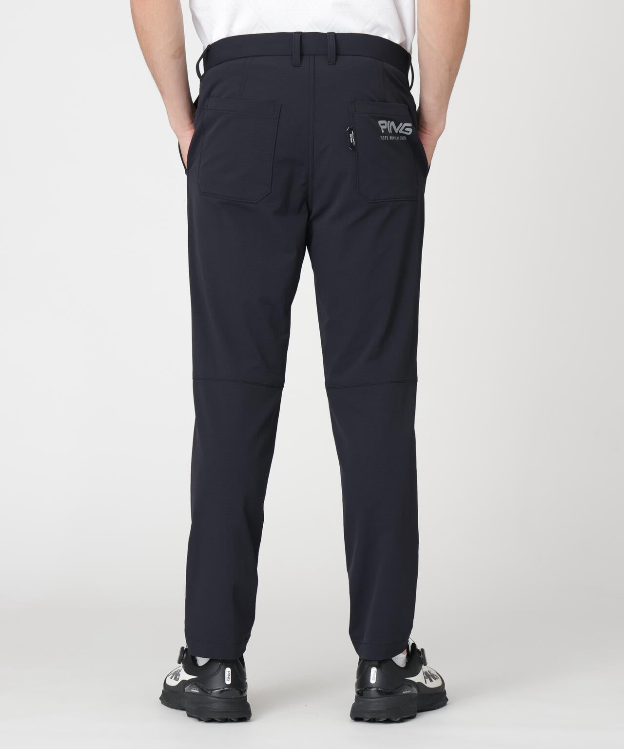 【PING APPAREL】全方向ストレッチ布帛高機能テーパードパンツ (MENS)