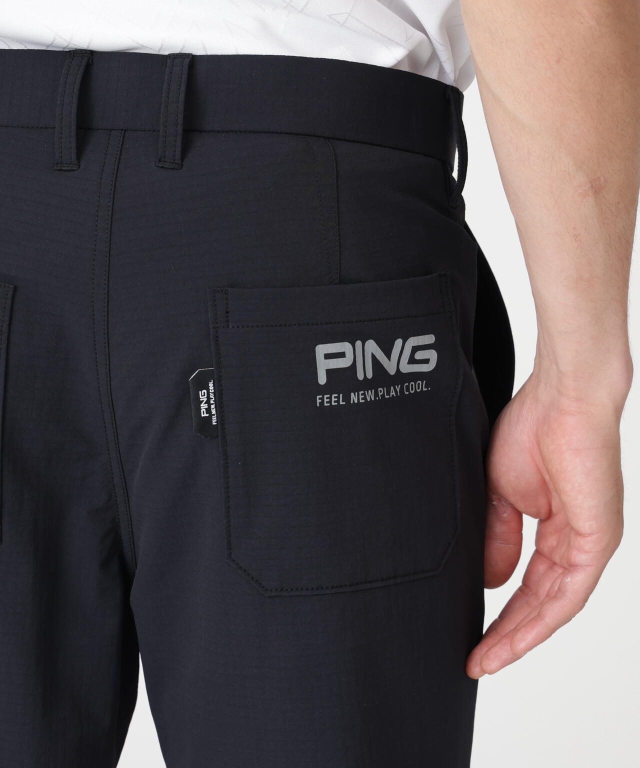 【PING APPAREL】全方向ストレッチ布帛高機能テーパードパンツ (MENS)