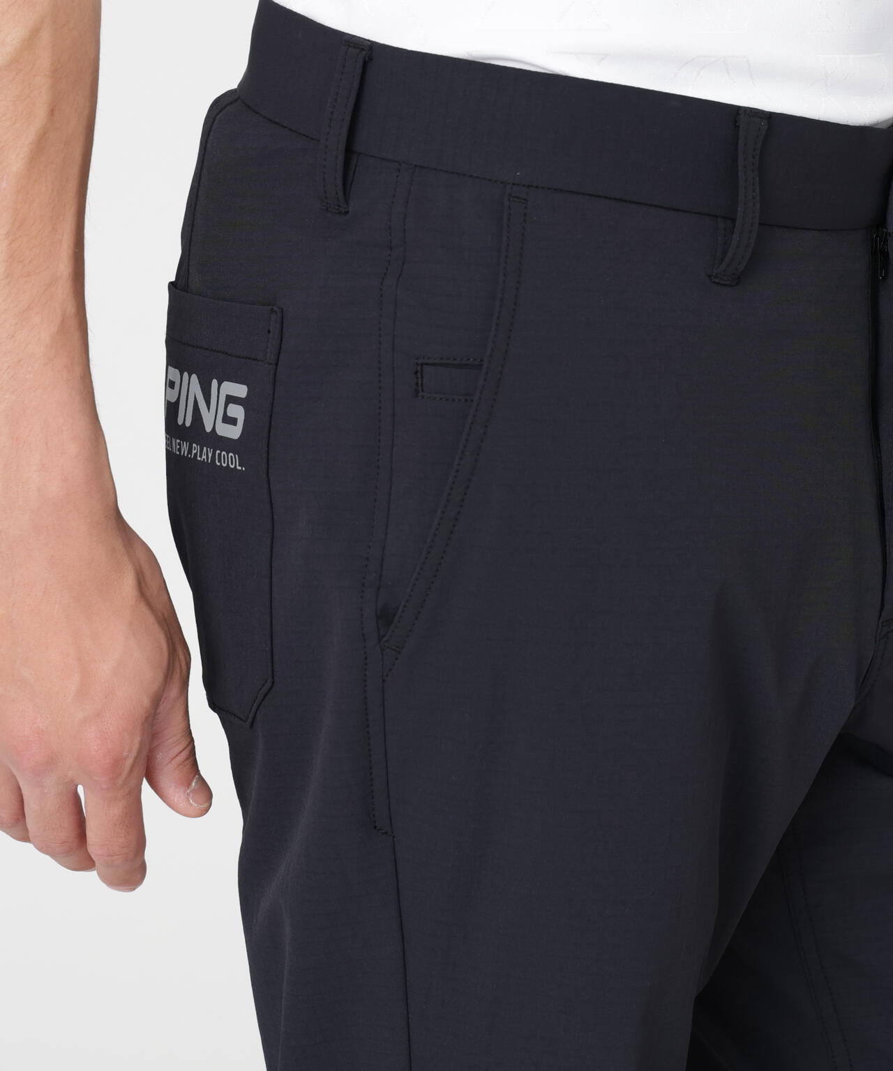 【PING APPAREL】全方向ストレッチ布帛高機能テーパードパンツ (MENS)
