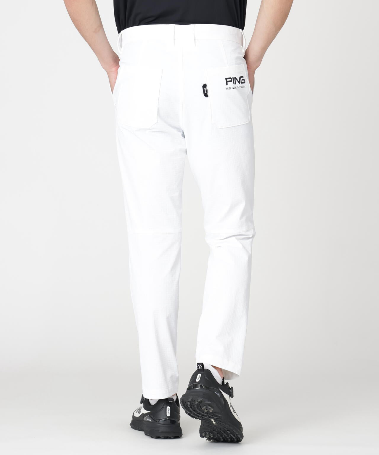 【PING APPAREL】全方向ストレッチ布帛高機能テーパードパンツ (MENS)