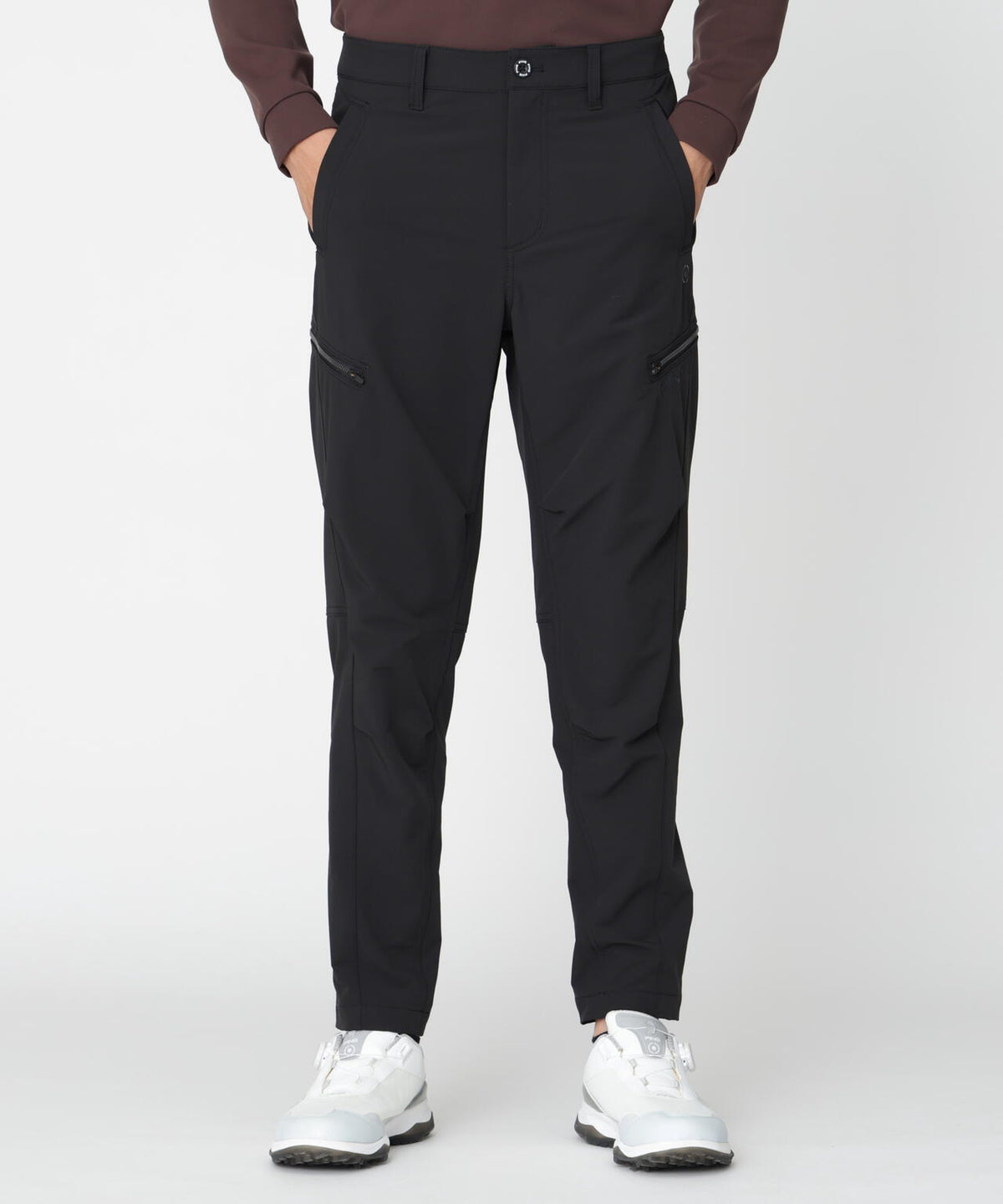 【PING APPAREL】全方向ストレッチ二重織 フィット&ストレッチテーパードパンツ (MENS)