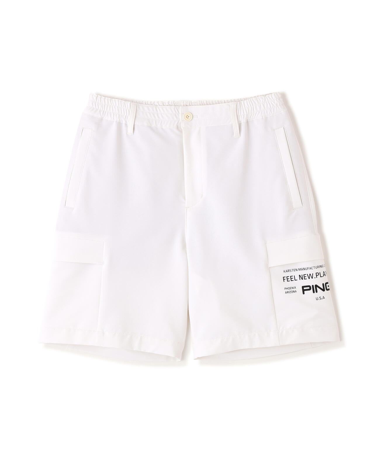 ［PING APPAREL］［UVカット・吸水速乾］ダブルストレッチフラップショートパンツ (MENS)