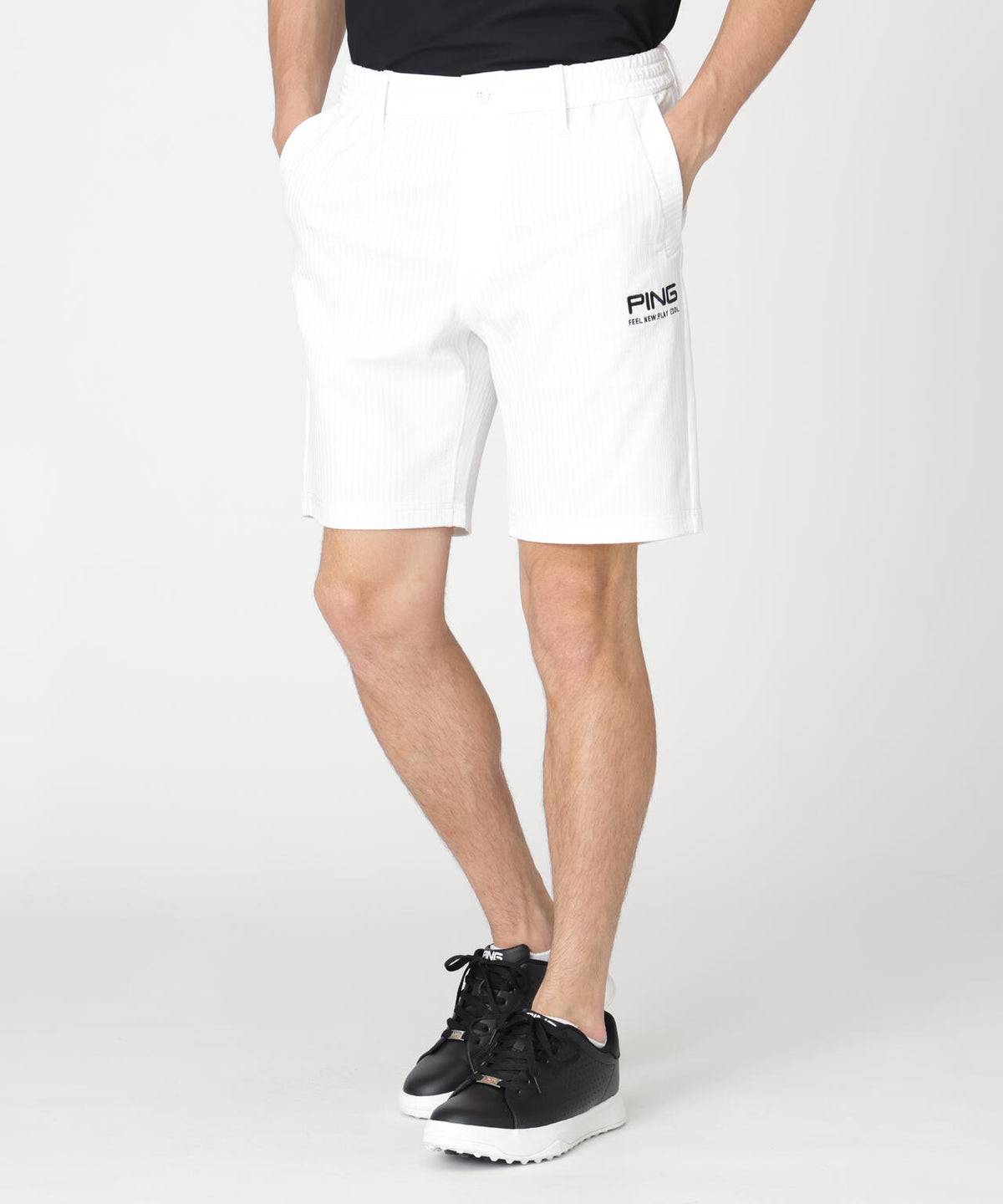 【PING APPAREL】全方向ストレッチシアサッカーショートパンツ (MENS)