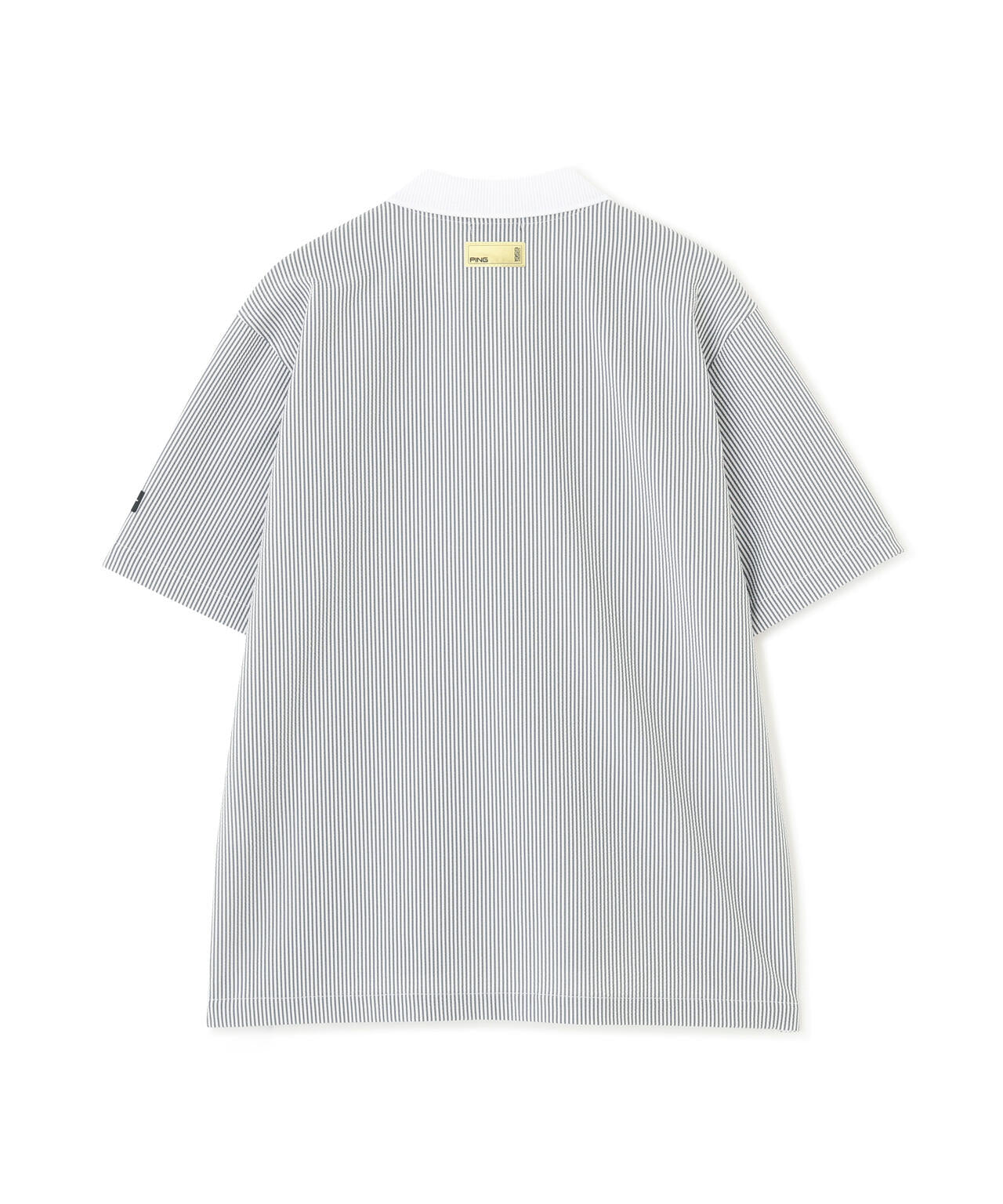 ［PING APPAREL］［撥水］シアサッカー半袖ポロシャツ ＜GOLD＞ (MENS)