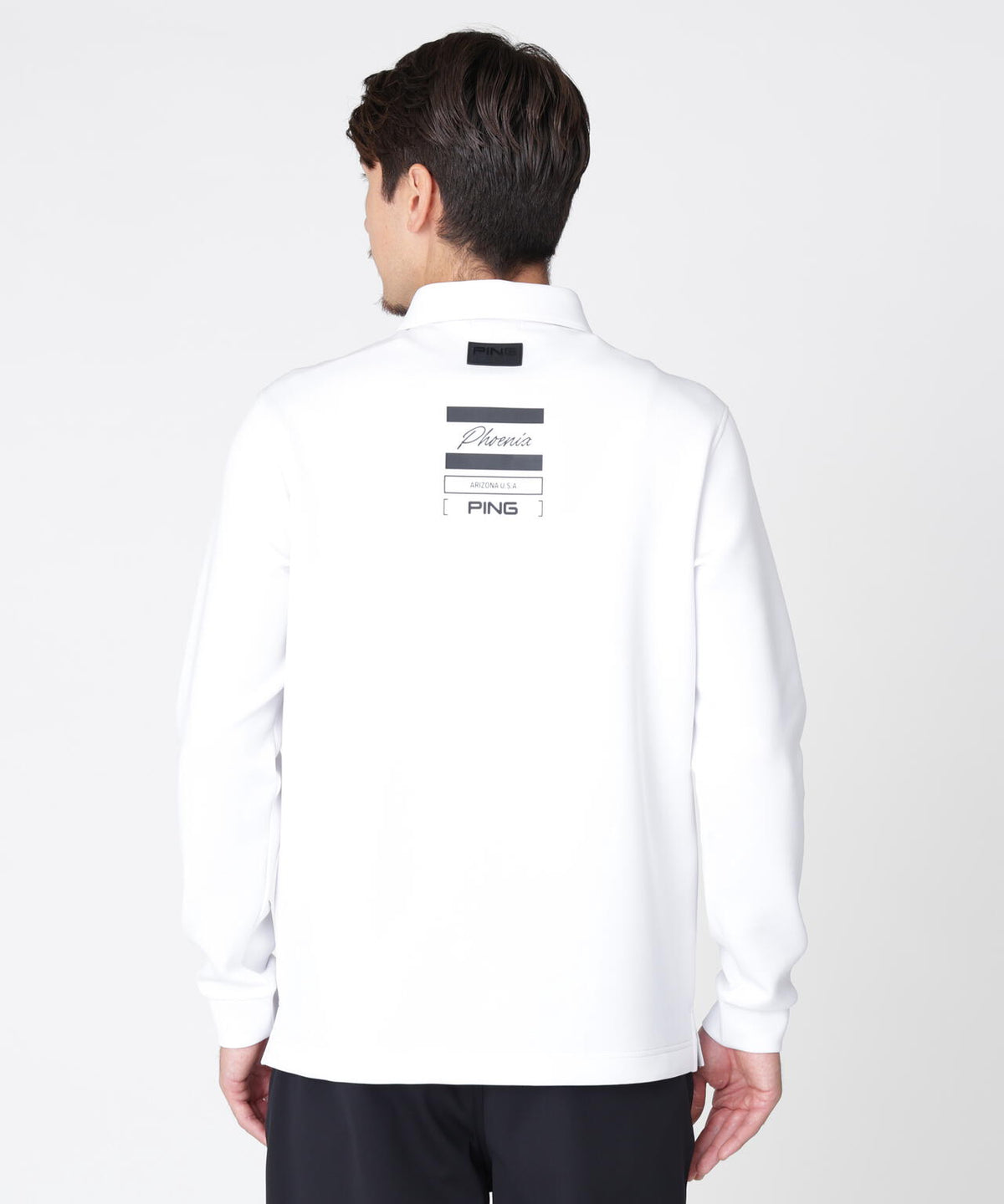[PING APPAREL] 裏メッシュダンボール長袖ポロシャツ (MENS)