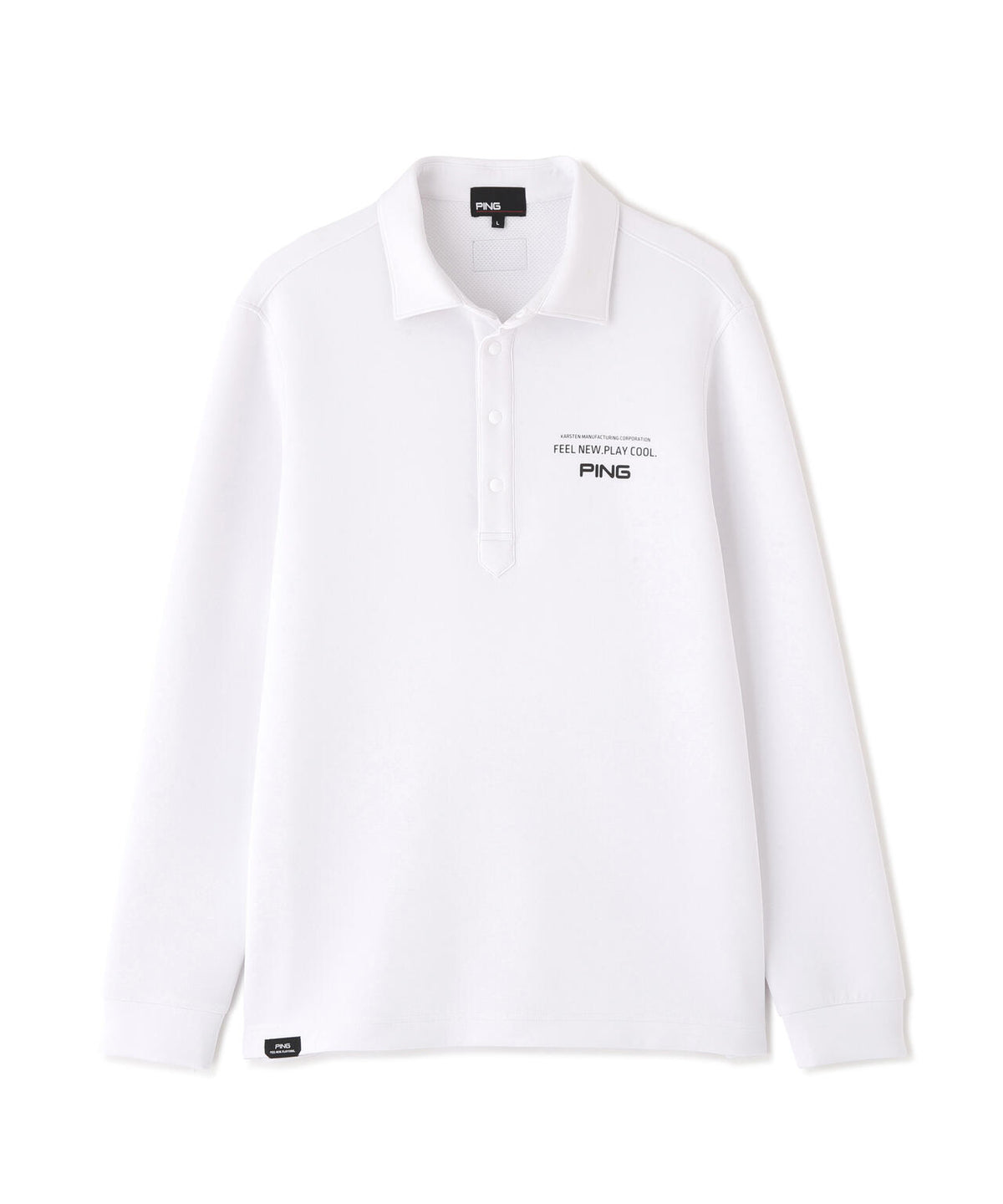 [PING APPAREL] 裏メッシュダンボール長袖ポロシャツ (MENS)
