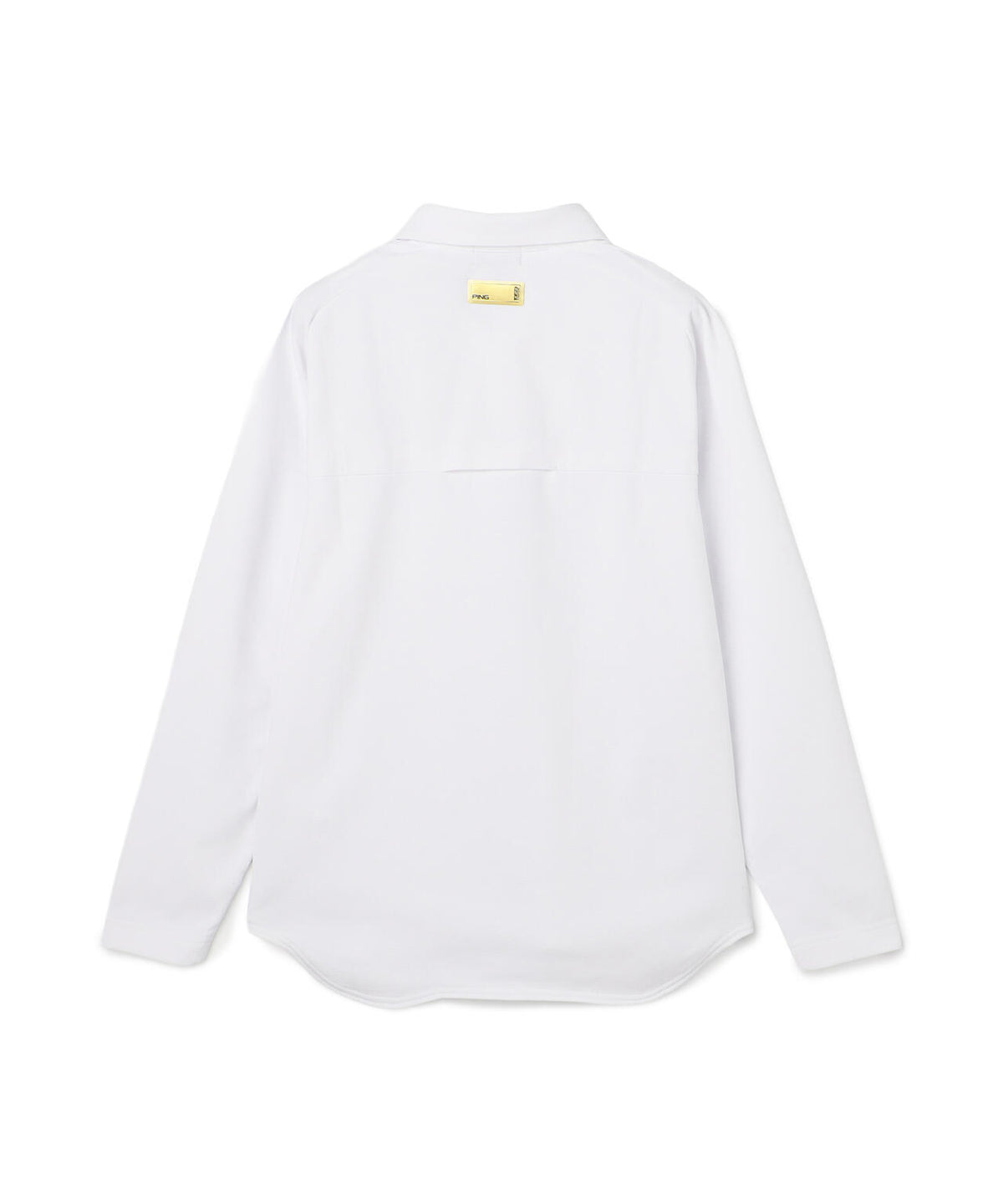 [PING APPAREL] メッシュリバーニット長袖ポロシャツ ＜GOLD＞ (MENS)