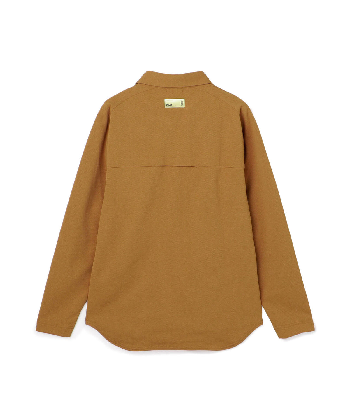 [PING APPAREL] メッシュリバーニット長袖ポロシャツ ＜GOLD＞ (MENS)