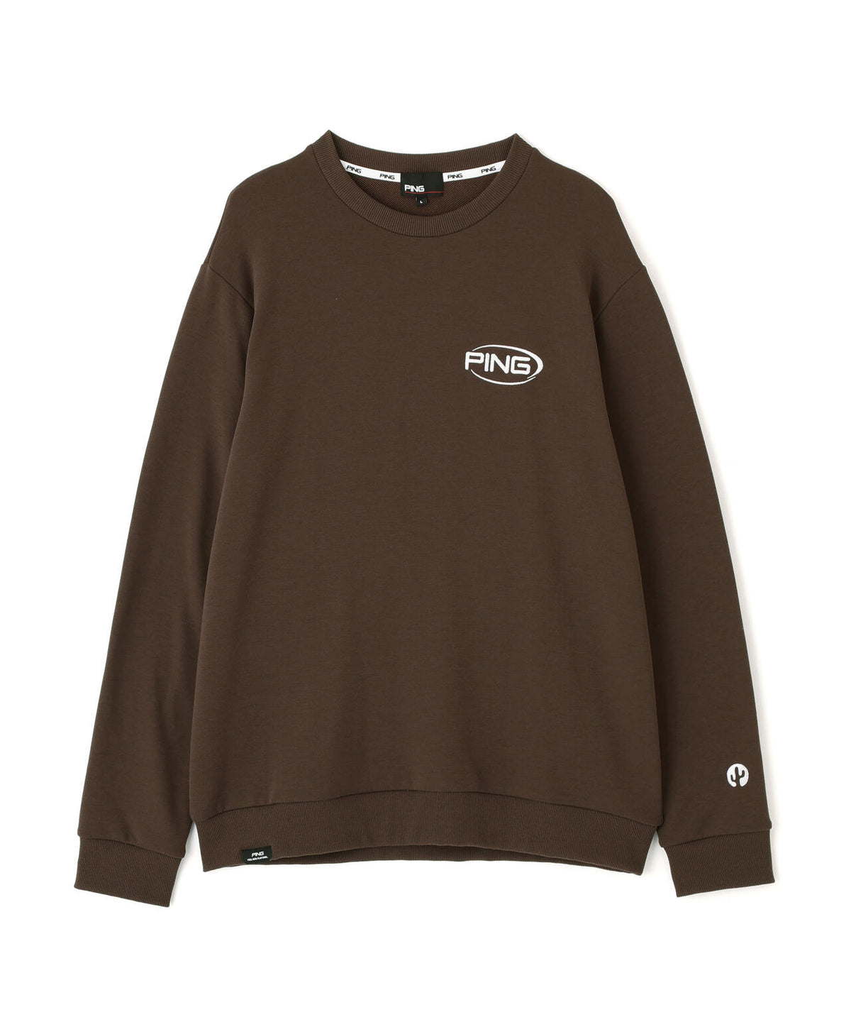 ［PING APPAREL］［吸水速乾・UVケア］10カラーMr.PINGダンシングロゴクルーネックプルオーバー (MENS)