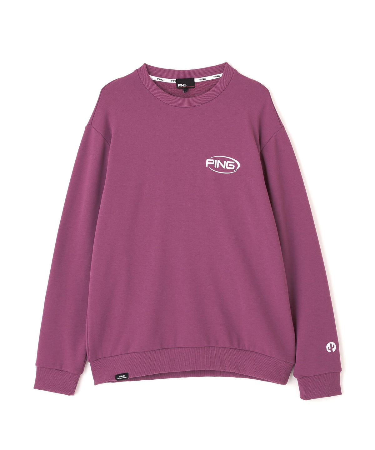 ［PING APPAREL］［吸水速乾・UVケア］10カラーMr.PINGダンシングロゴクルーネックプルオーバー (MENS)