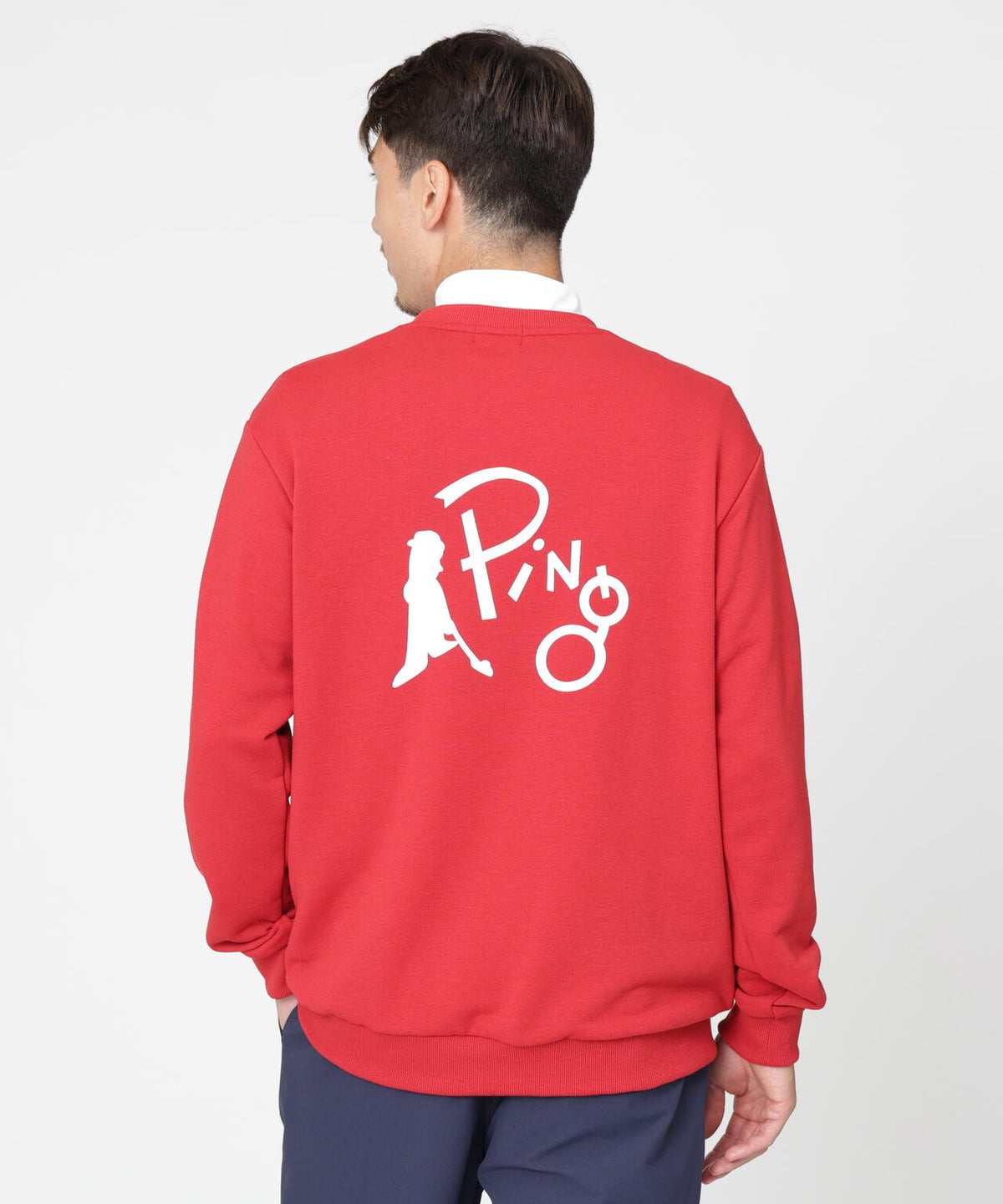 ［PING APPAREL］［吸水速乾・UVケア］10カラーMr.PINGダンシングロゴクルーネックプルオーバー (MENS)