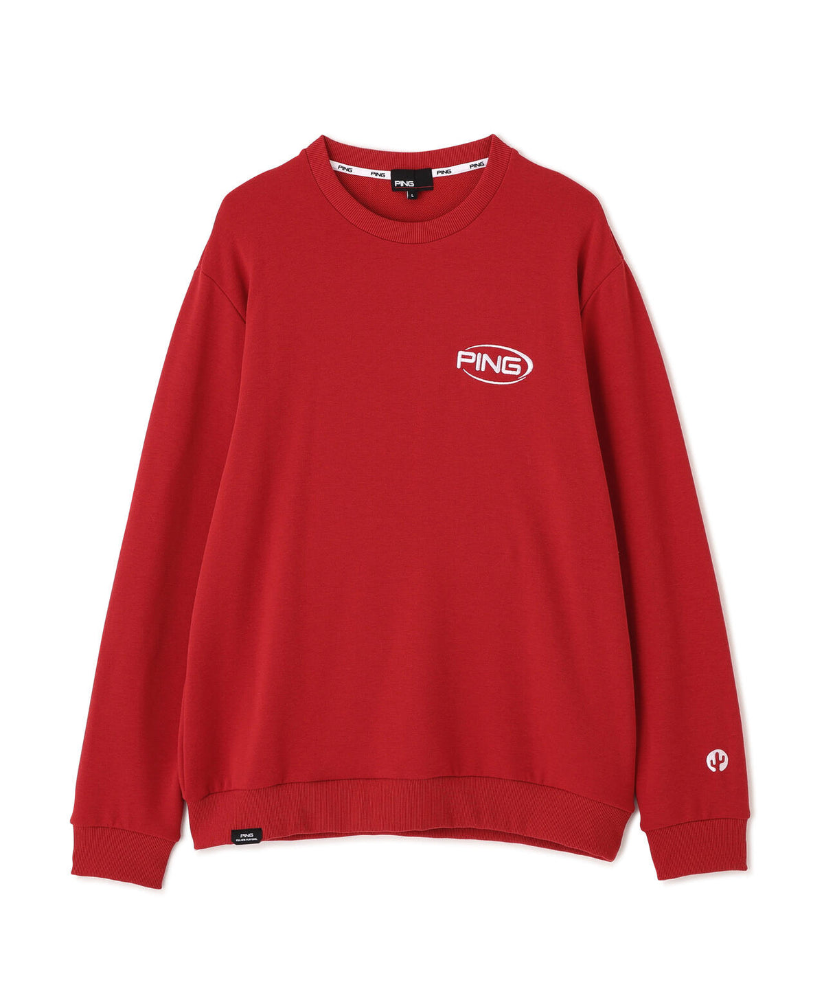 ［PING APPAREL］［吸水速乾・UVケア］10カラーMr.PINGダンシングロゴクルーネックプルオーバー (MENS)