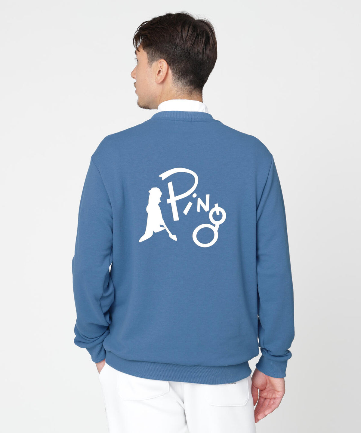 ［PING APPAREL］［吸水速乾・UVケア］10カラーMr.PINGダンシングロゴクルーネックプルオーバー (MENS)