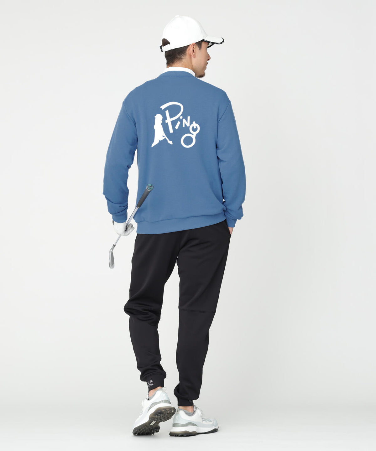 ［PING APPAREL］［吸水速乾・UVケア］10カラーMr.PINGダンシングロゴクルーネックプルオーバー (MENS)