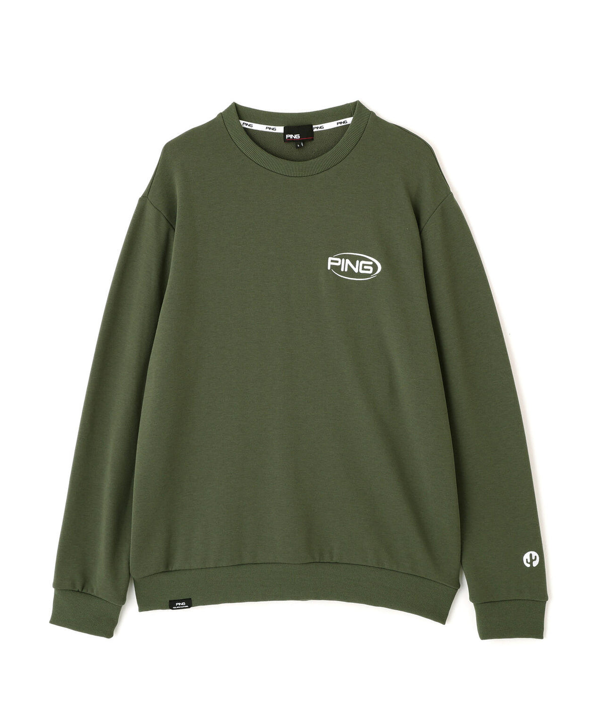 ［PING APPAREL］［吸水速乾・UVケア］10カラーMr.PINGダンシングロゴクルーネックプルオーバー (MENS)