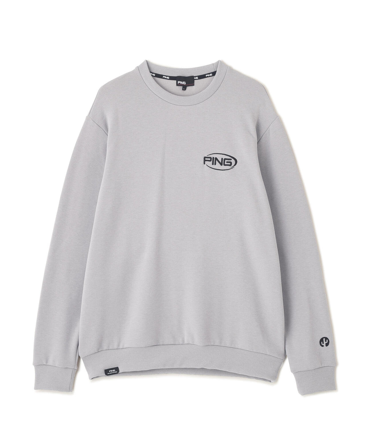 ［PING APPAREL］［吸水速乾・UVケア］10カラーMr.PINGダンシングロゴクルーネックプルオーバー (MENS)
