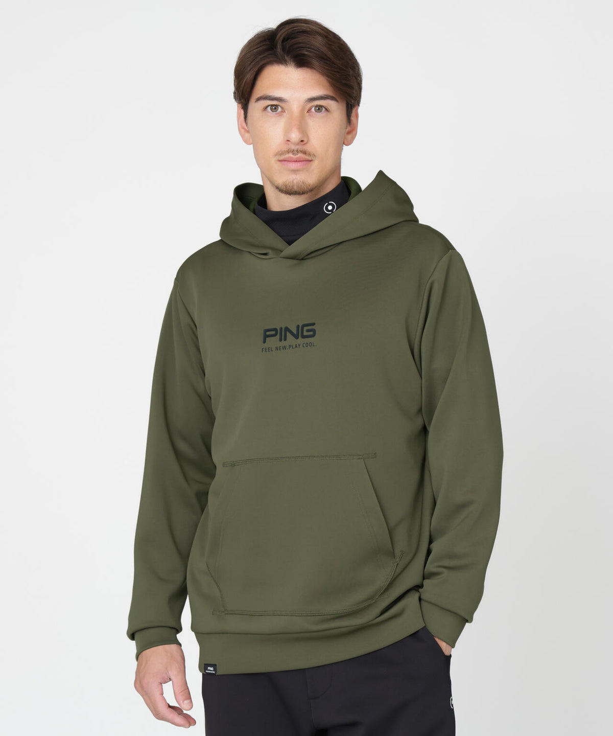 【PING APPAREL】全方向ストレッチスウェットプルオーバーフーディー (MENS)