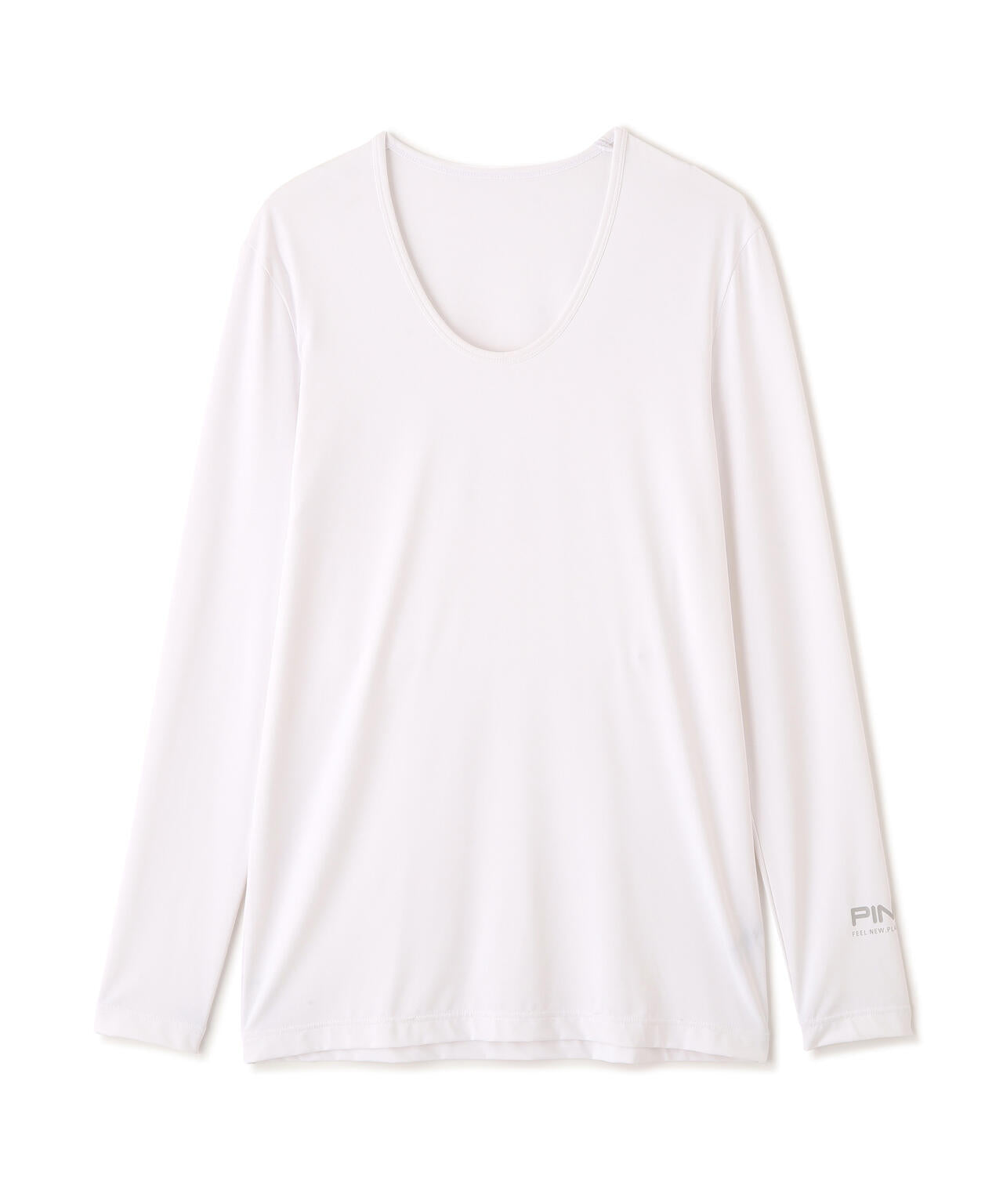 ［PING APPAREL］［UVカット・接触冷感］ベア天竺長袖Uネックインナー (MENS)