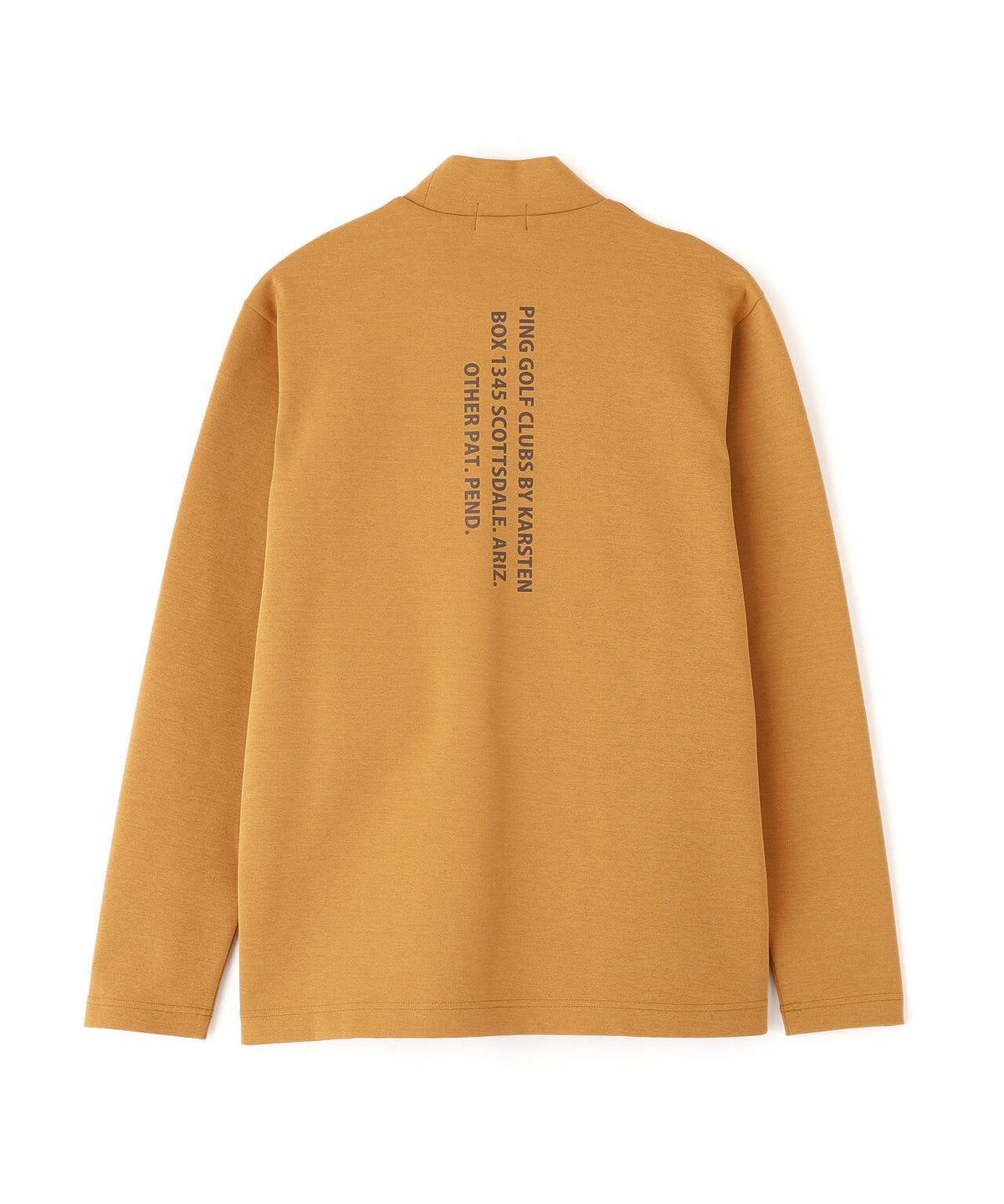 【PING APPAREL】ANSERプリントストレッチダンボール長袖ハイネックシャツ (MENS)