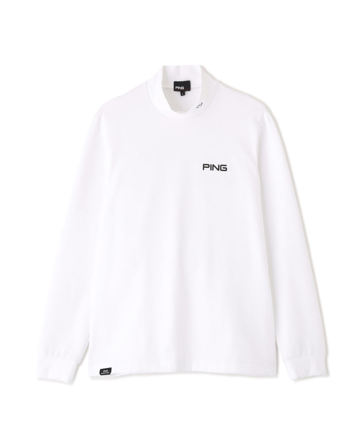 【PING APPAREL】スパンライクポンチ長袖ハイネックシャツ (MENS)