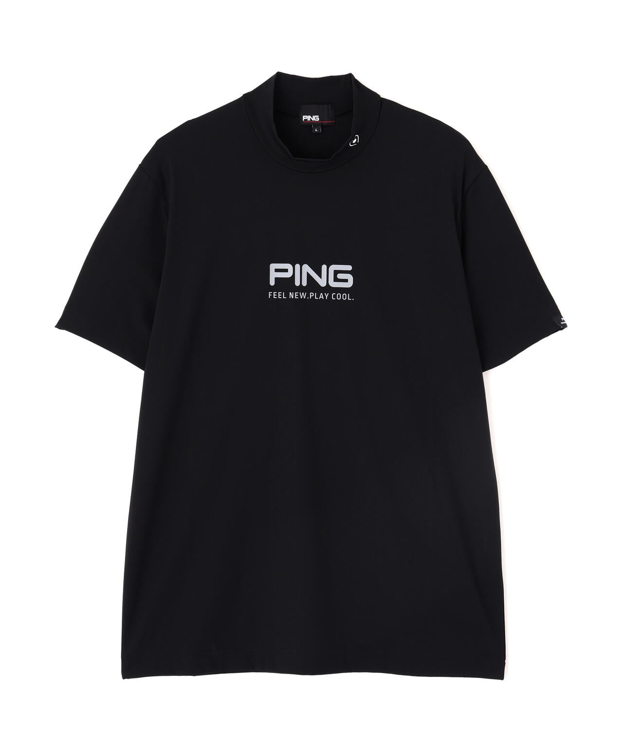 ［PING APPAREL］［接触冷感・UVカット］半袖ハイネックシャツ (MENS)