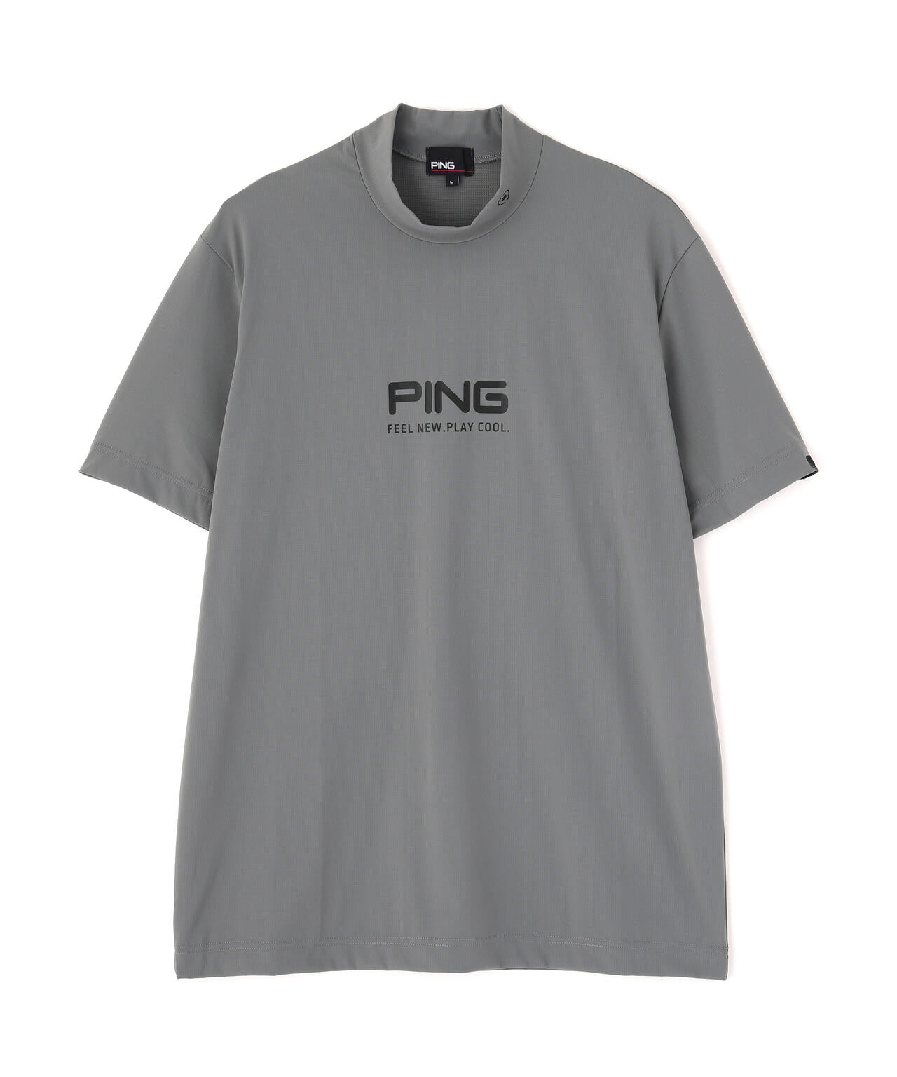 ［PING APPAREL］［接触冷感・UVカット］半袖ハイネックシャツ (MENS)