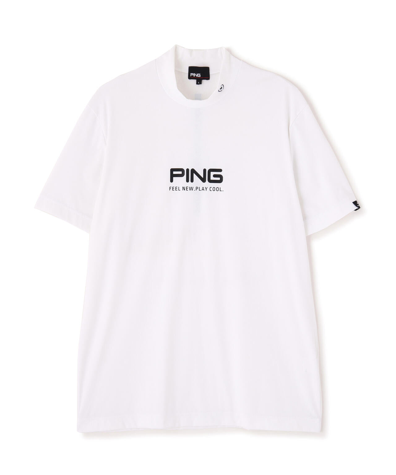 ［PING APPAREL］［接触冷感・UVカット］半袖ハイネックシャツ (MENS)