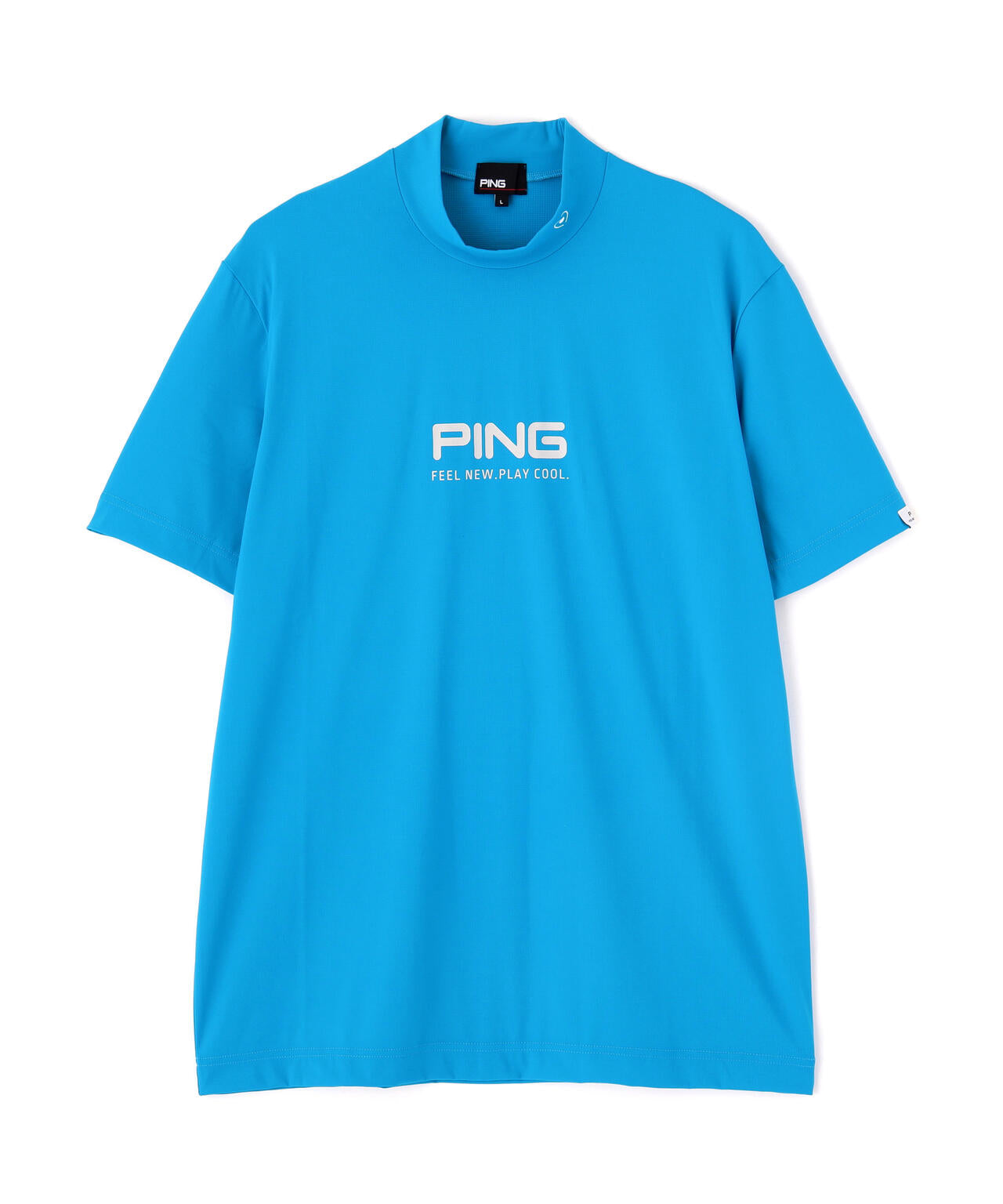 ［PING APPAREL］［接触冷感・UVカット］半袖ハイネックシャツ (MENS)