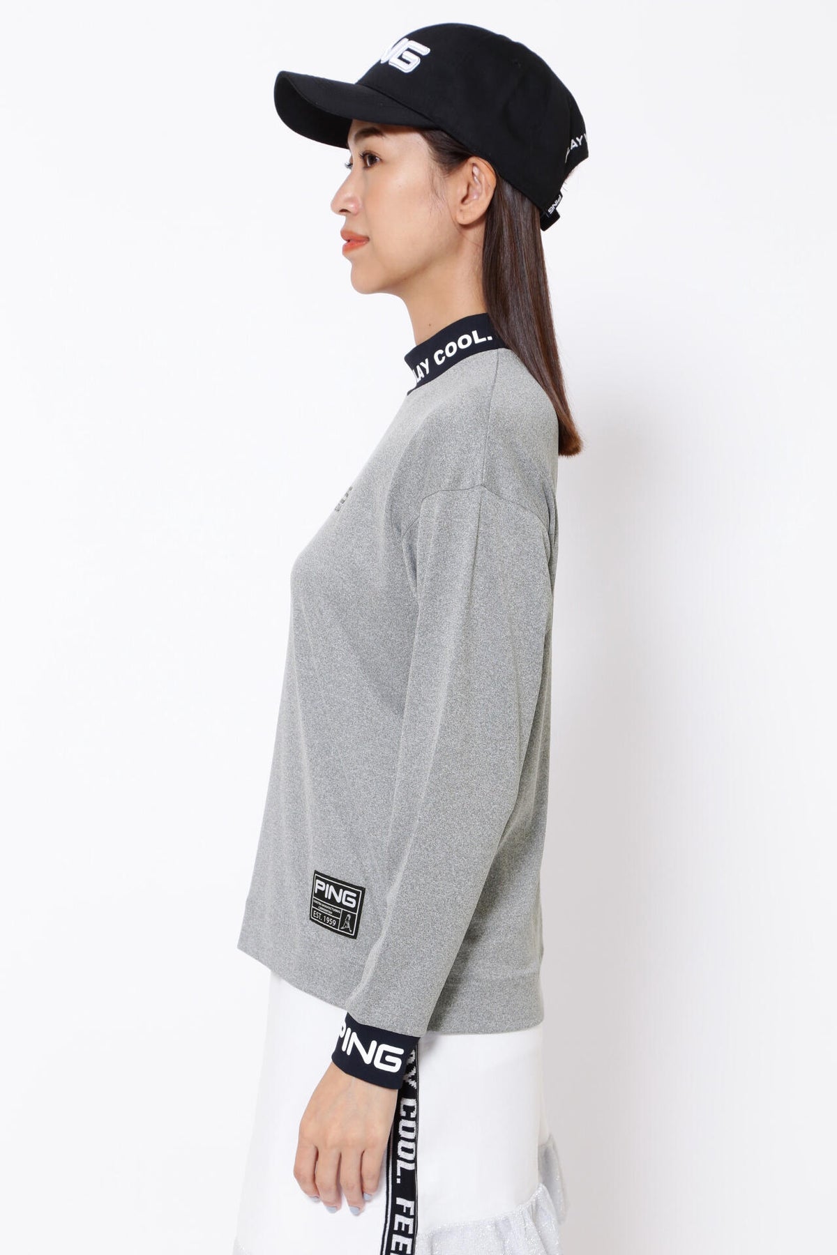 【PING APPAREL】ベアスムース 長袖ハイネックカットソー ＜GOLD＞ (LADIES)