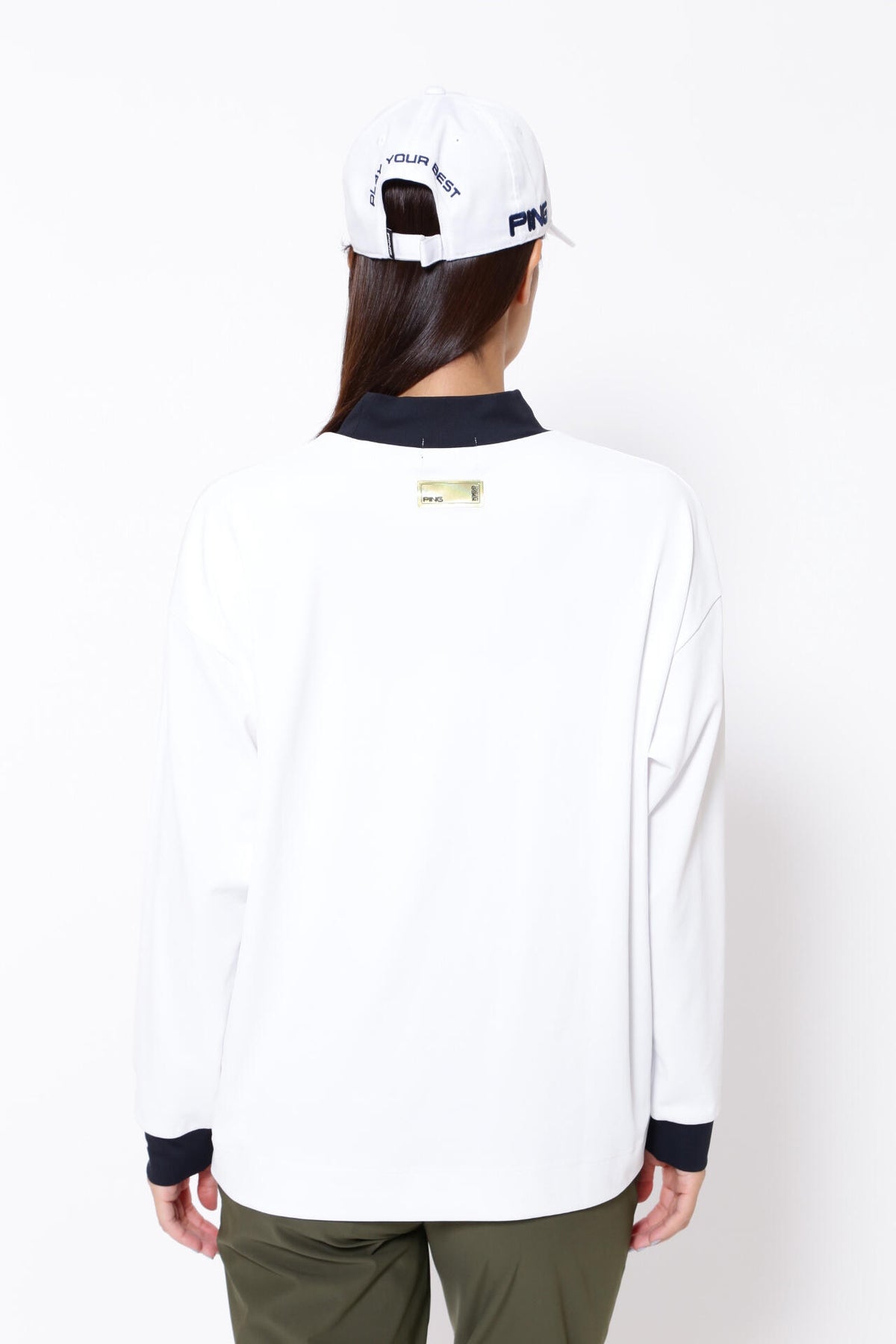 【PING APPAREL】ベアスムース 長袖ハイネックカットソー ＜GOLD＞ (LADIES)