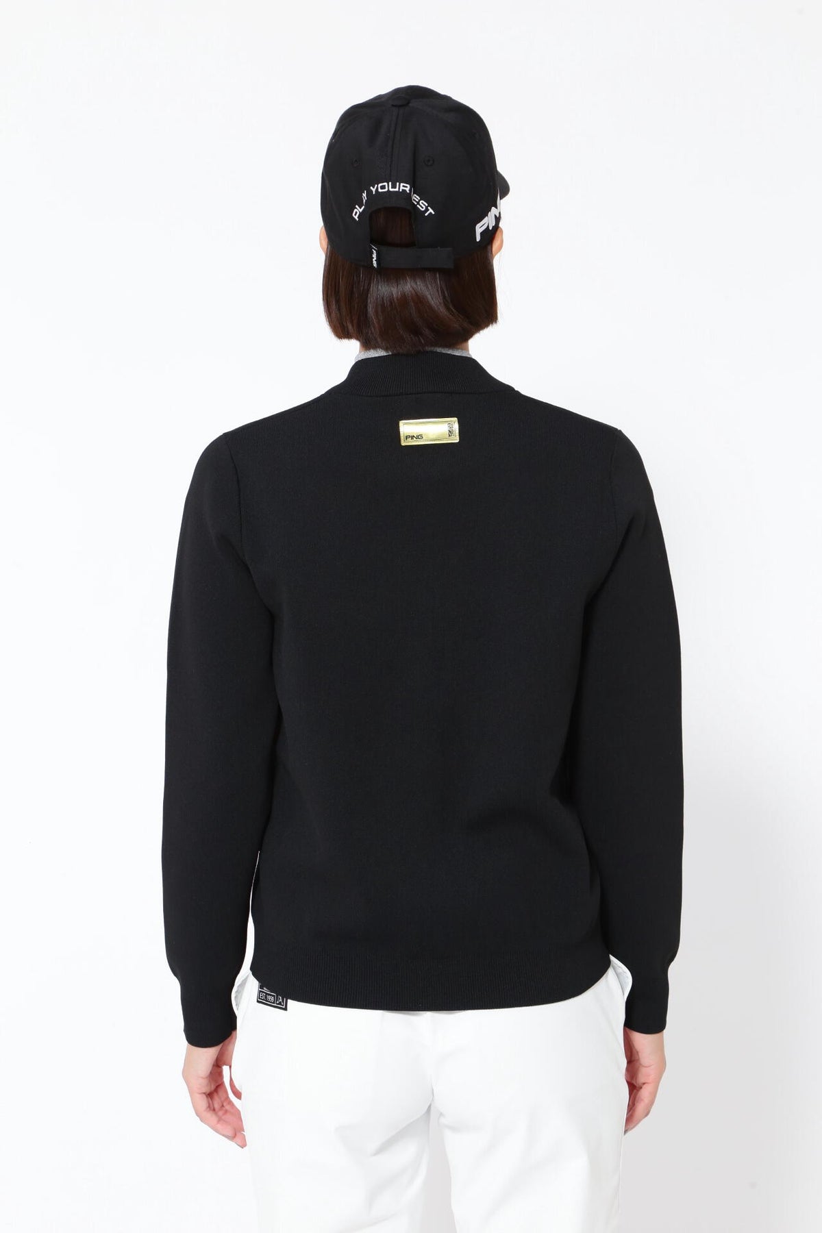 【PING APPAREL】フルジップニットブルゾン ＜GOLD＞ (LADIES)