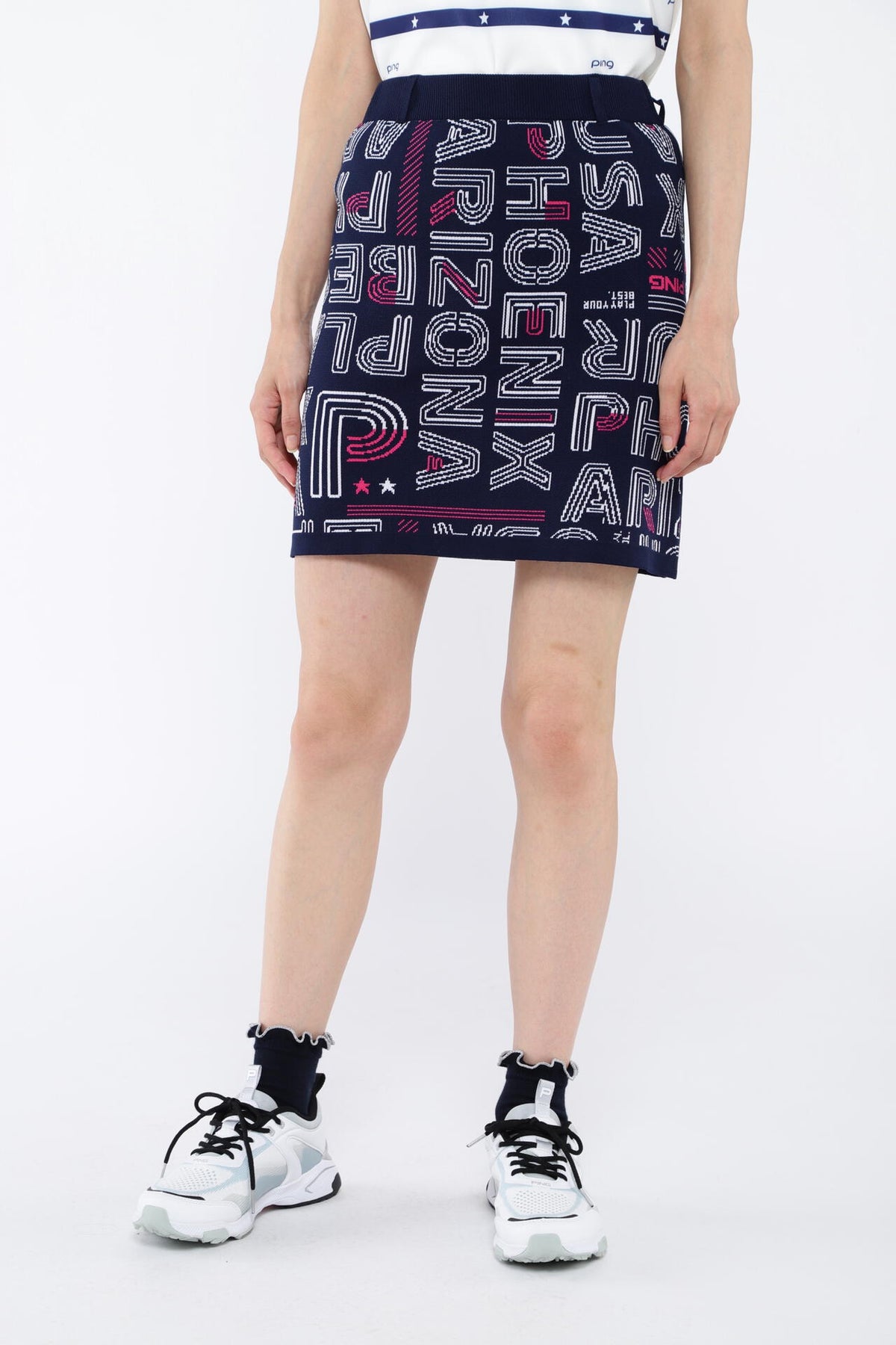 【PING APPAREL】セットアップニットジャカード ＜NATIVE＞ (LADIES)