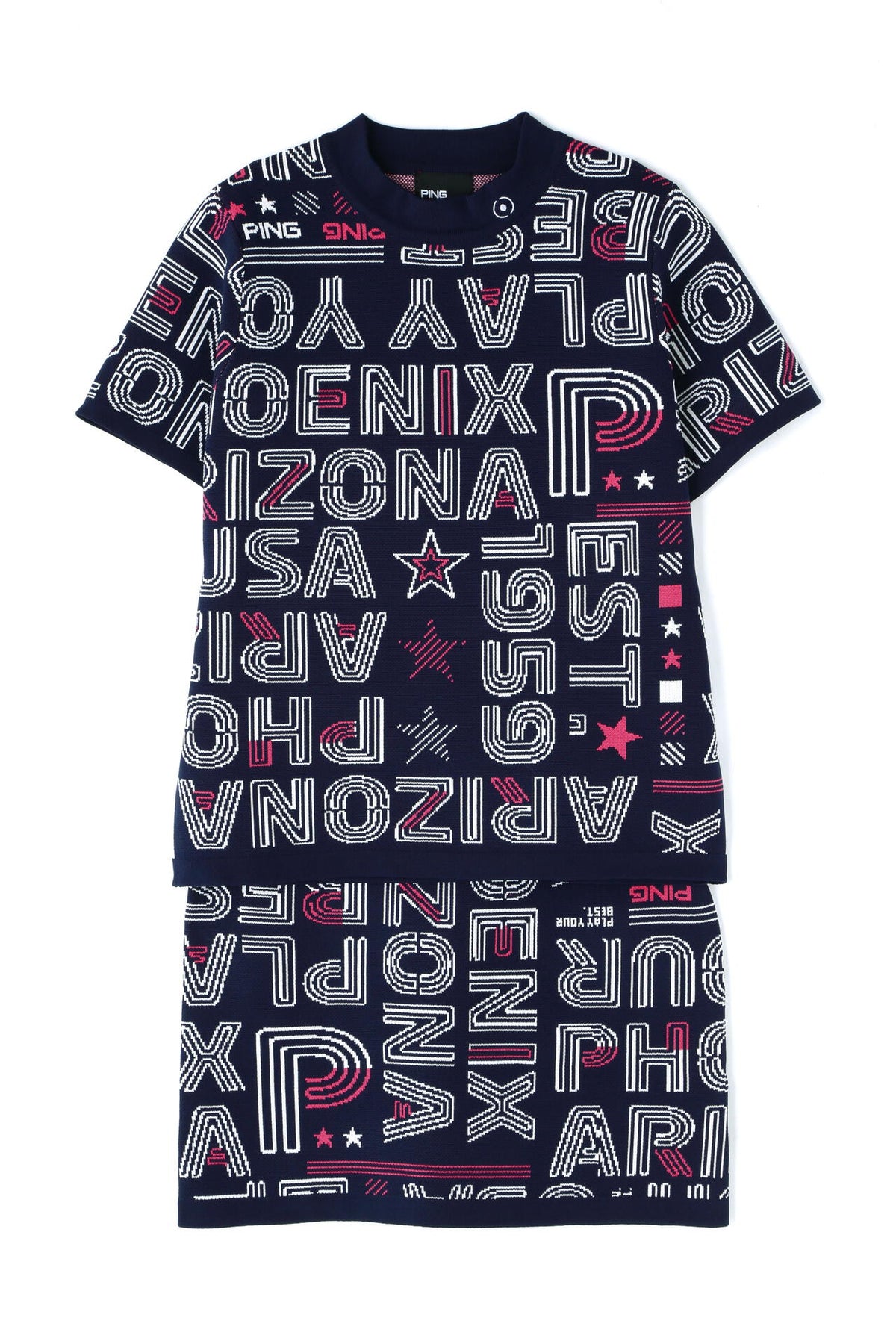 【PING APPAREL】セットアップニットジャカード ＜NATIVE＞ (LADIES)