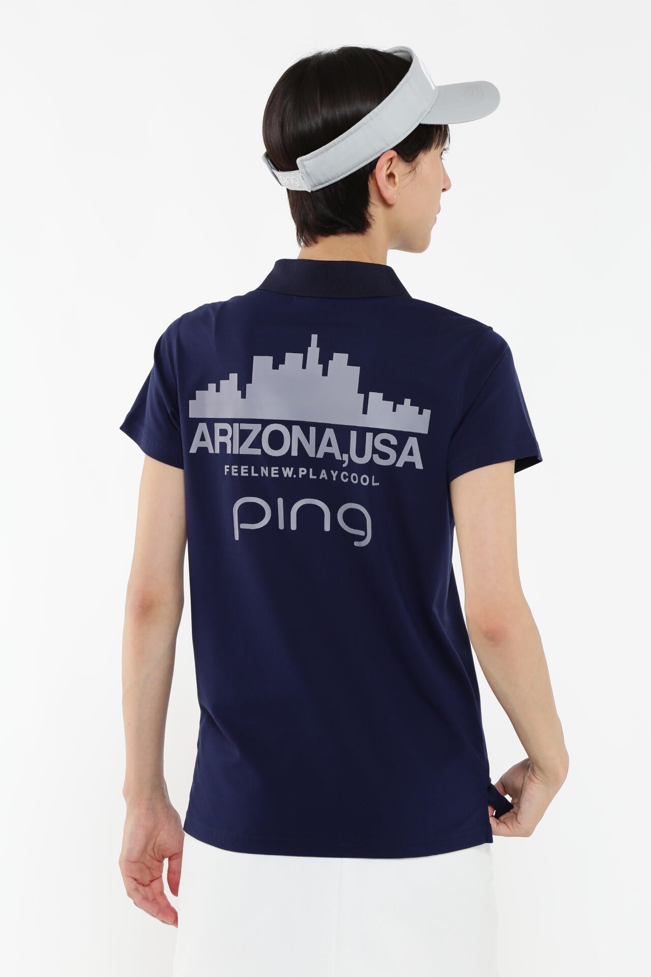 【PING APPAREL】ストレッチカノコ半袖ポロシャツ ＜EARLY AUTUMN＞ (LADIES)