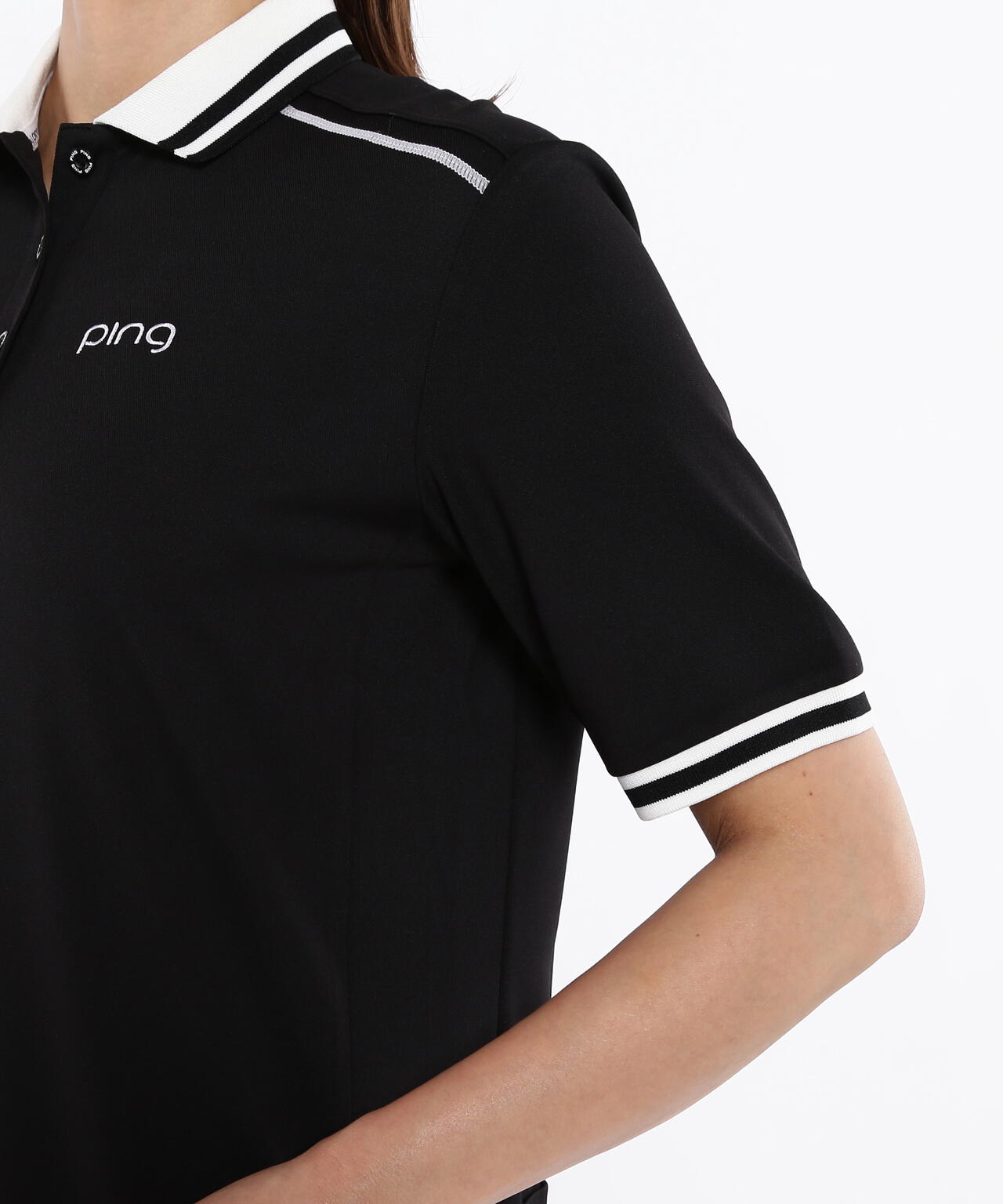 【PING APPAREL】テラカノコ半袖バイカラーポロワンピース ＜LADIES LINE＞＜PERFORMANCE＞ (LADIES)