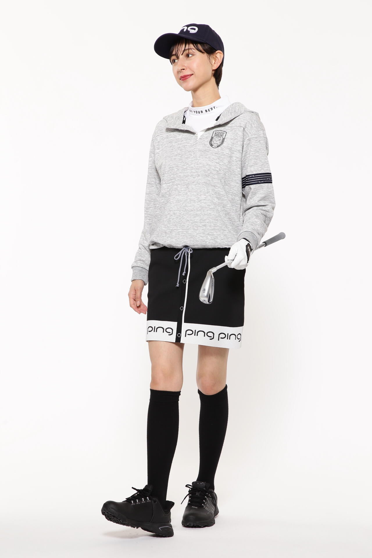【PING APPAREL】ジャガードニットスカート ＜LADIES LINE＞＜PERFORMANCE＞ (LADIES)