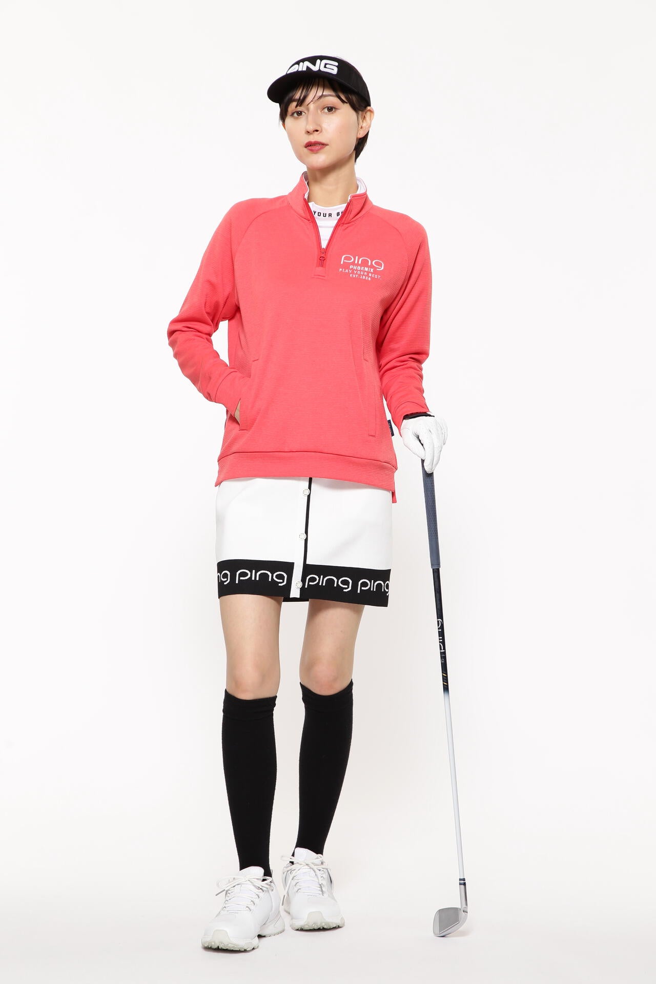 【PING APPAREL】ジャガードニットスカート ＜LADIES LINE＞＜PERFORMANCE＞ (LADIES)