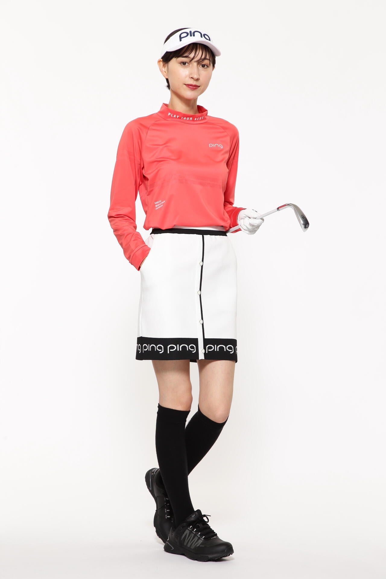 【PING APPAREL】ジャガードニットスカート ＜LADIES LINE＞＜PERFORMANCE＞ (LADIES)