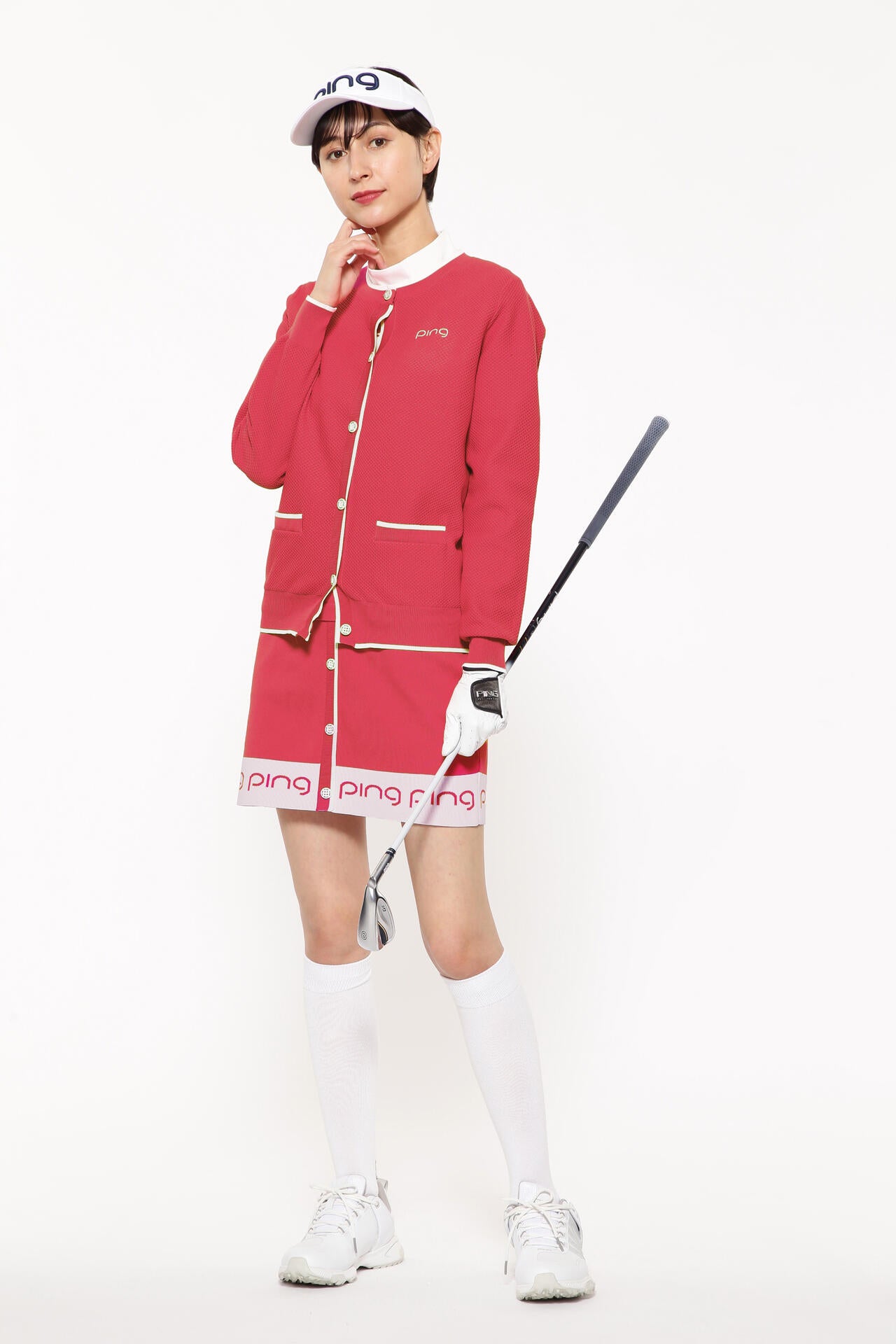 【PING APPAREL】ジャガードニットスカート ＜LADIES LINE＞＜PERFORMANCE＞ (LADIES)