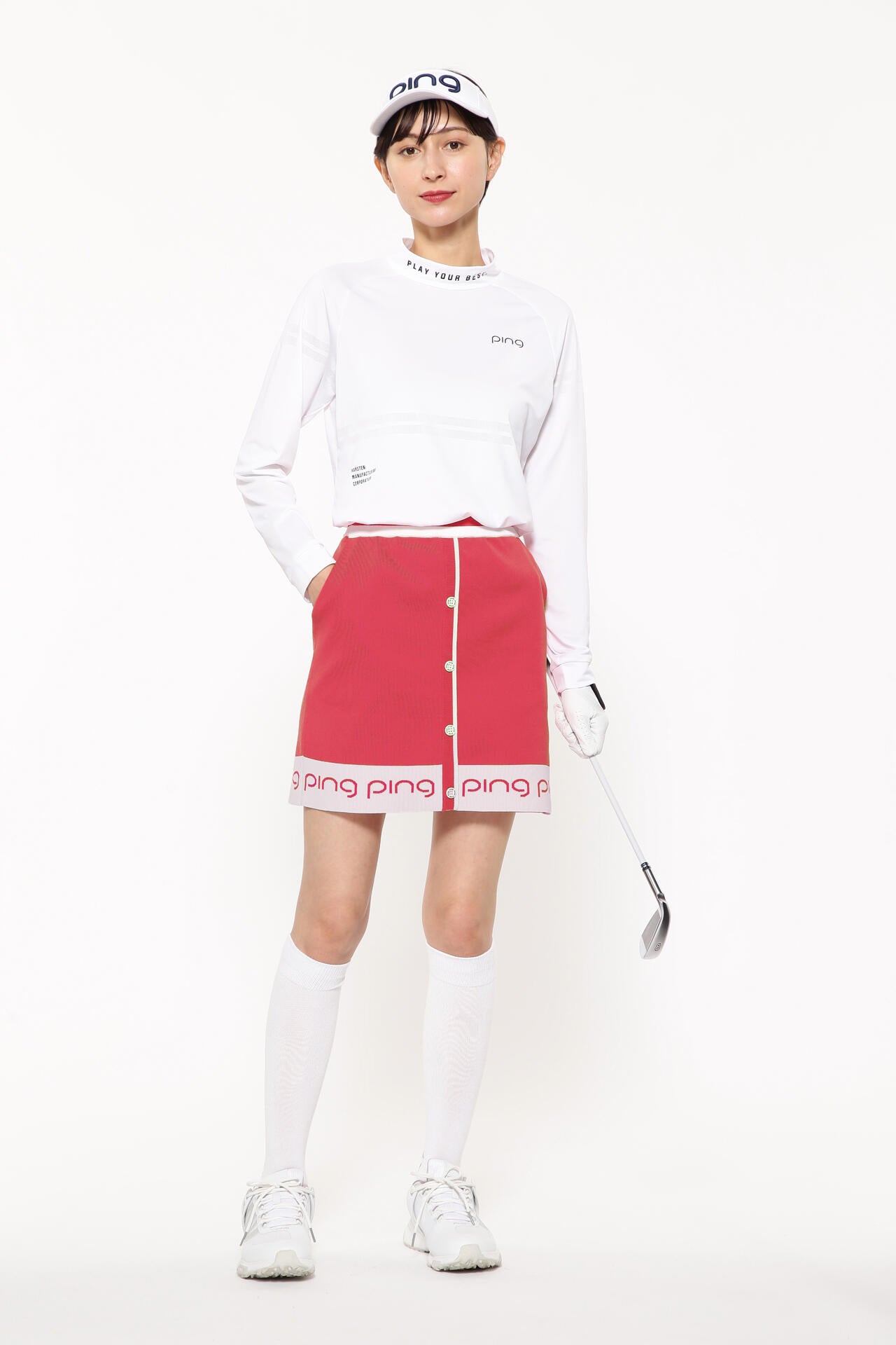 【PING APPAREL】ジャガードニットスカート ＜LADIES LINE＞＜PERFORMANCE＞ (LADIES)