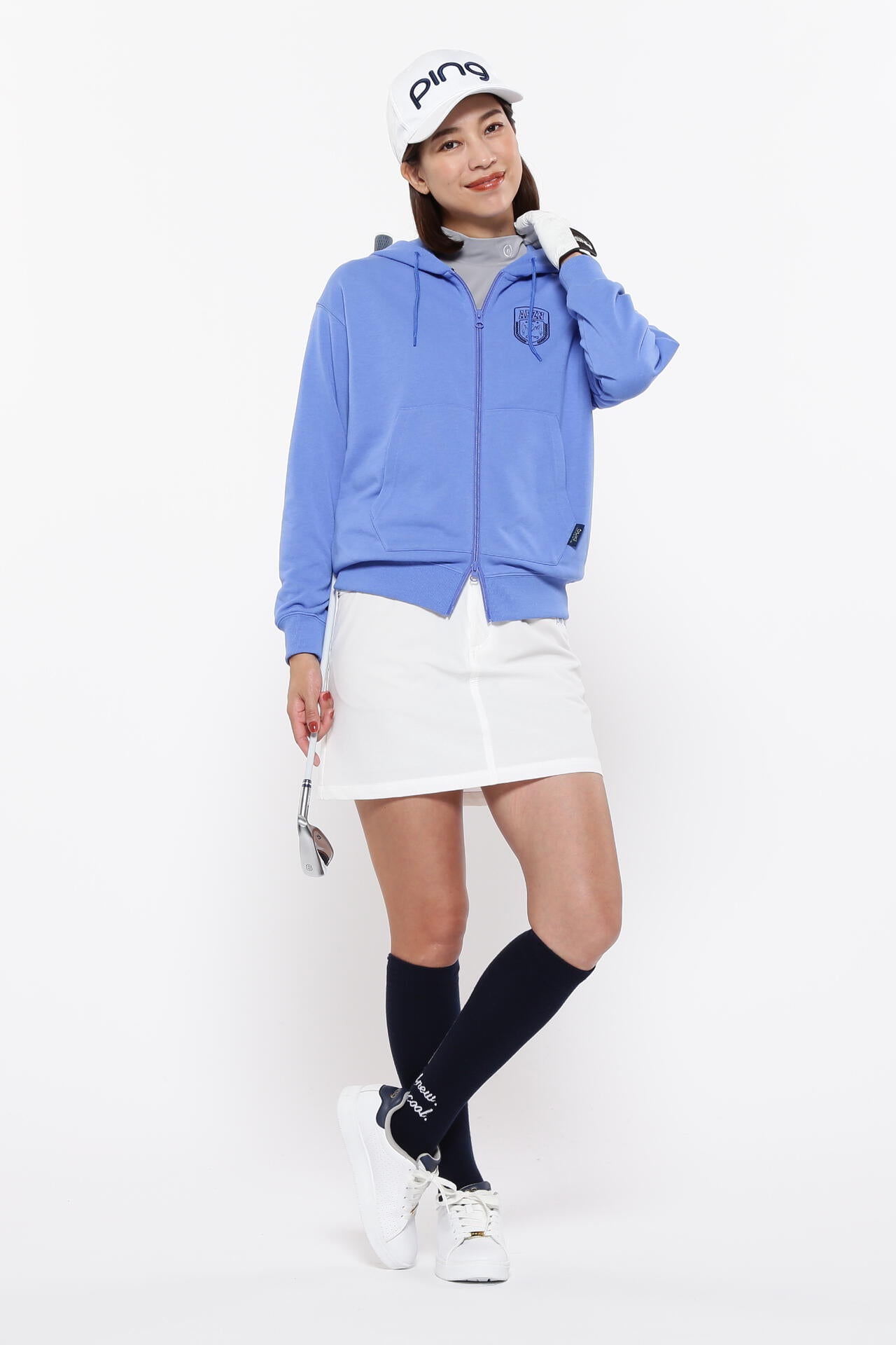 【PING APPAREL】全方向ストレッチ二重織台形スカート ＜LADIES LINE＞＜NATIVE＞ (LADIES)