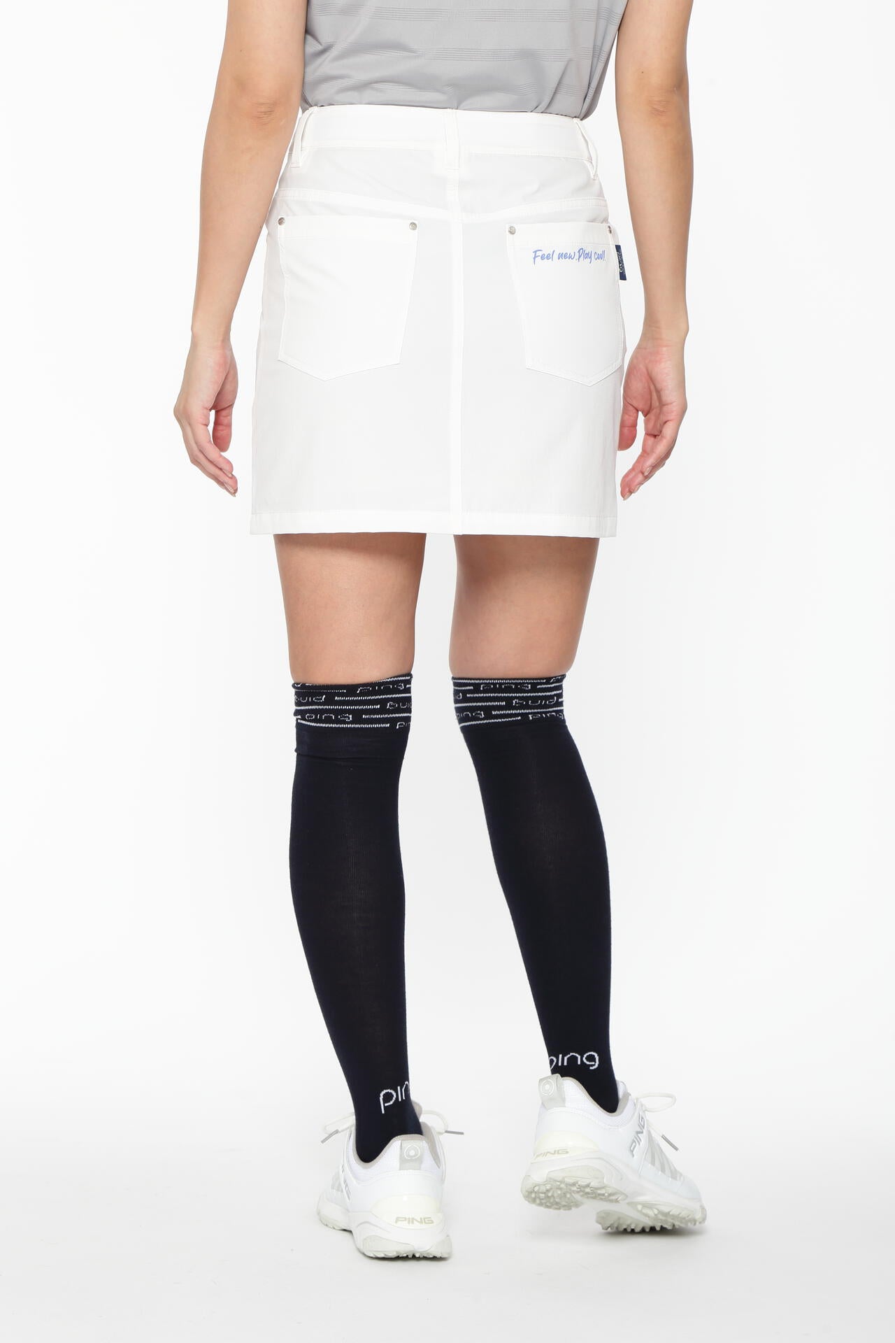 【PING APPAREL】全方向ストレッチ二重織台形スカート ＜LADIES LINE＞＜NATIVE＞ (LADIES)